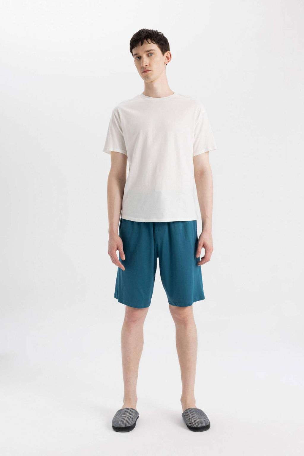 Regular Fit Cepli Sort Pijama Alt? - Defacto фото 4