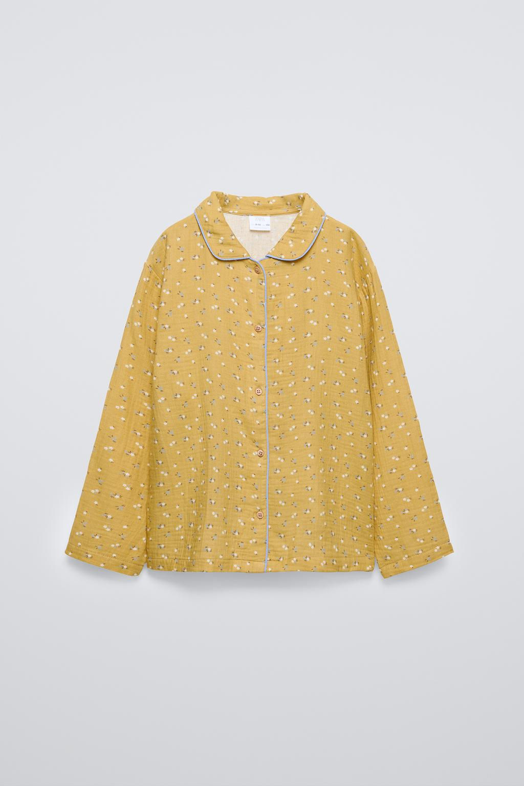 6-14/ FLORAL SHIRT PYJAMAS - Zara фото 3