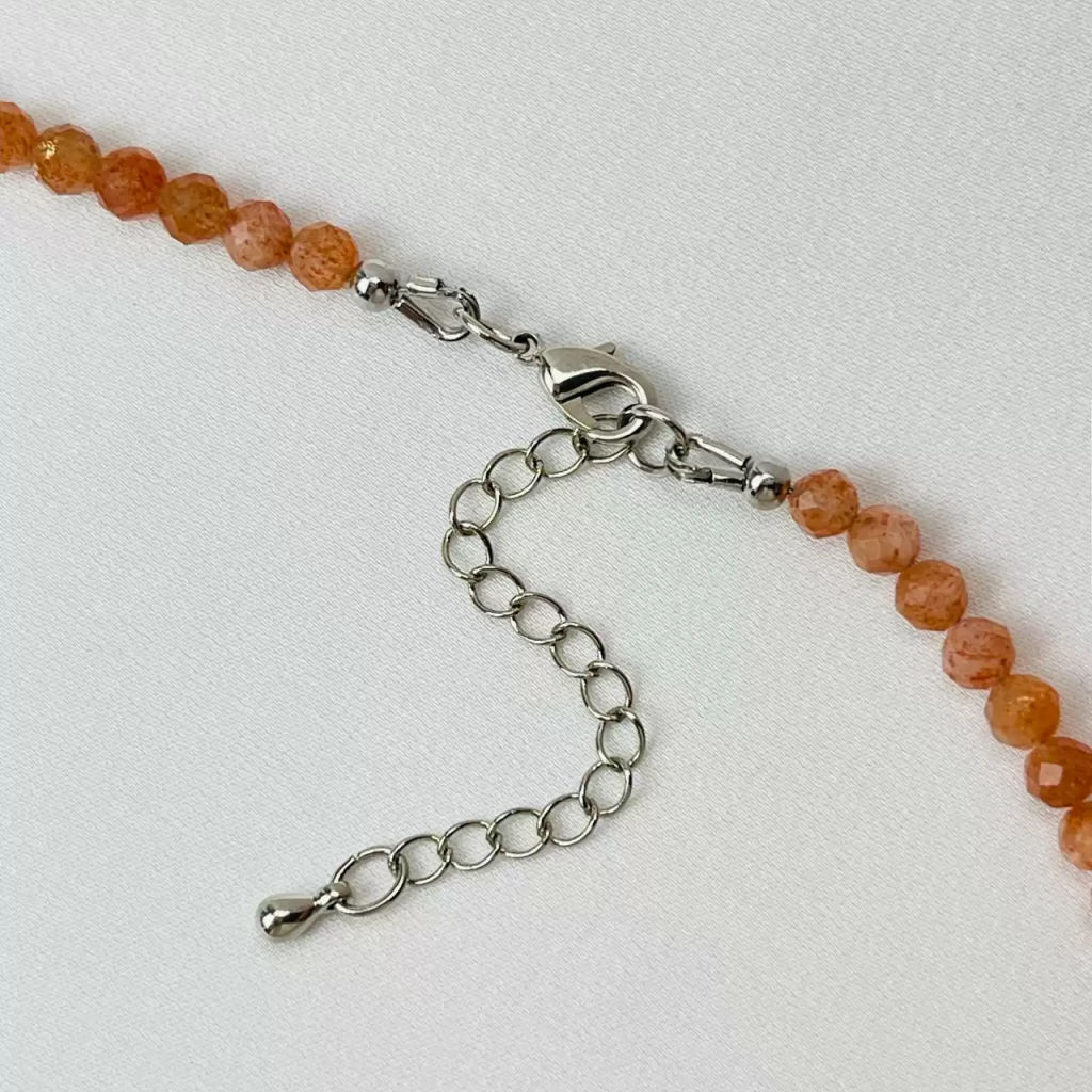 Бусы из Солнечного камня огранка 45 см +