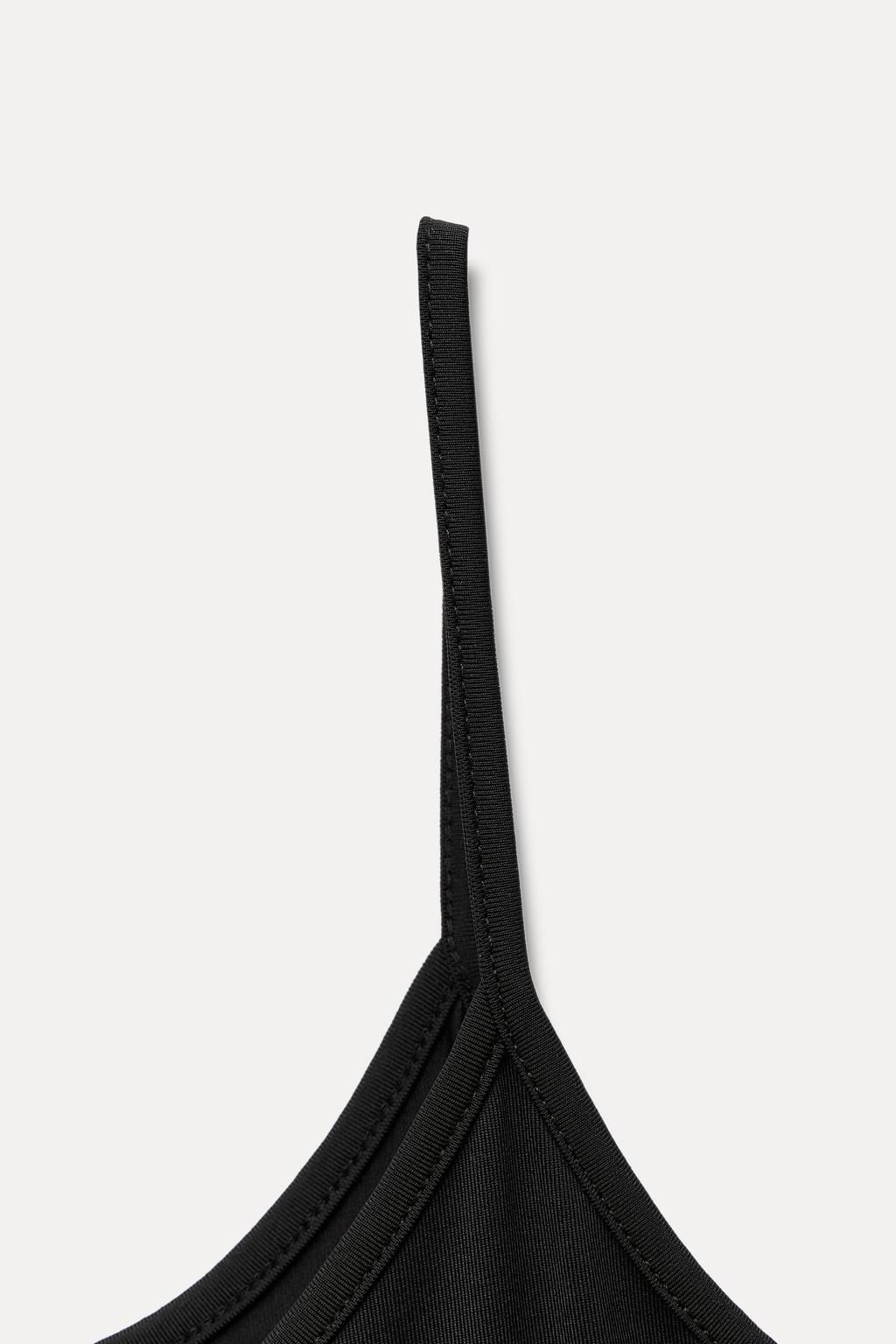 POLYAMIDE SLIM STRAP T-SHIRT - Zara фото 20