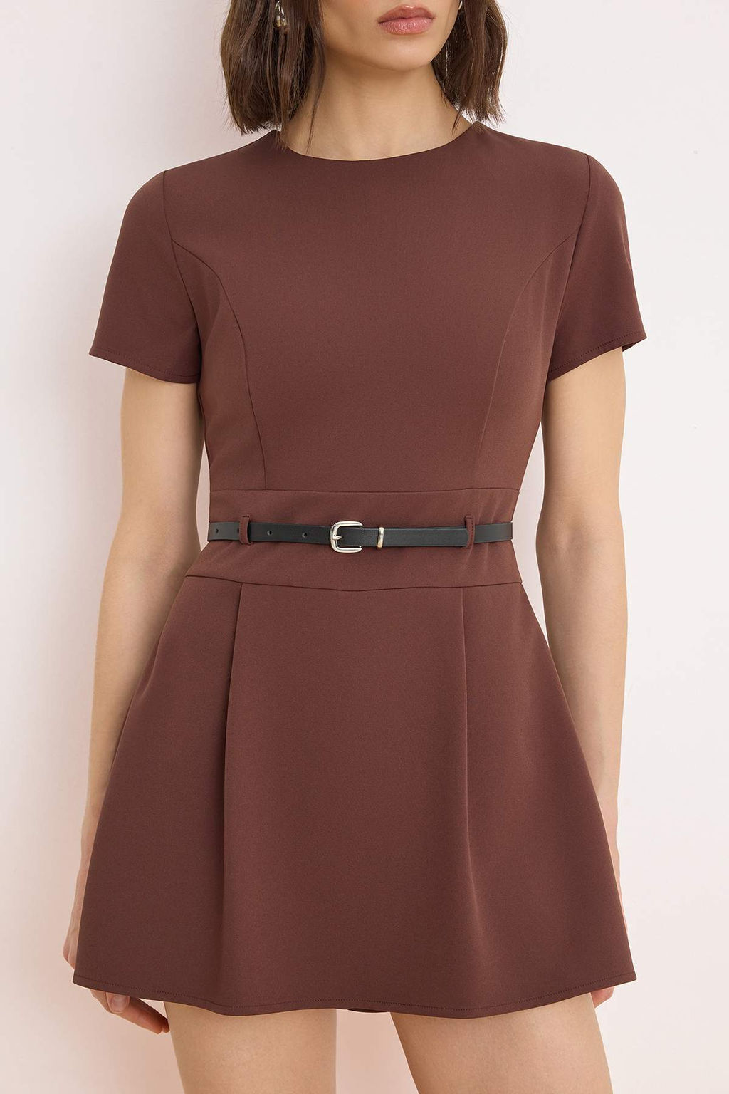 TRENDYOLMILLA Siyah Kemerli Mini Tulum TWOSS24TU00049 фото 17