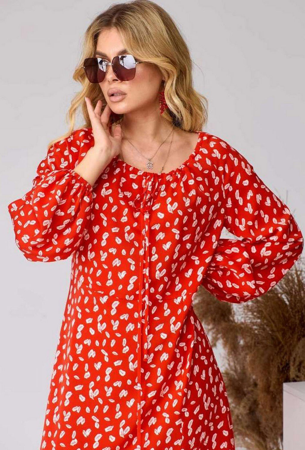 ВИДЕООБЗОР! Платье EVA GRANT 158 красный  фото 2