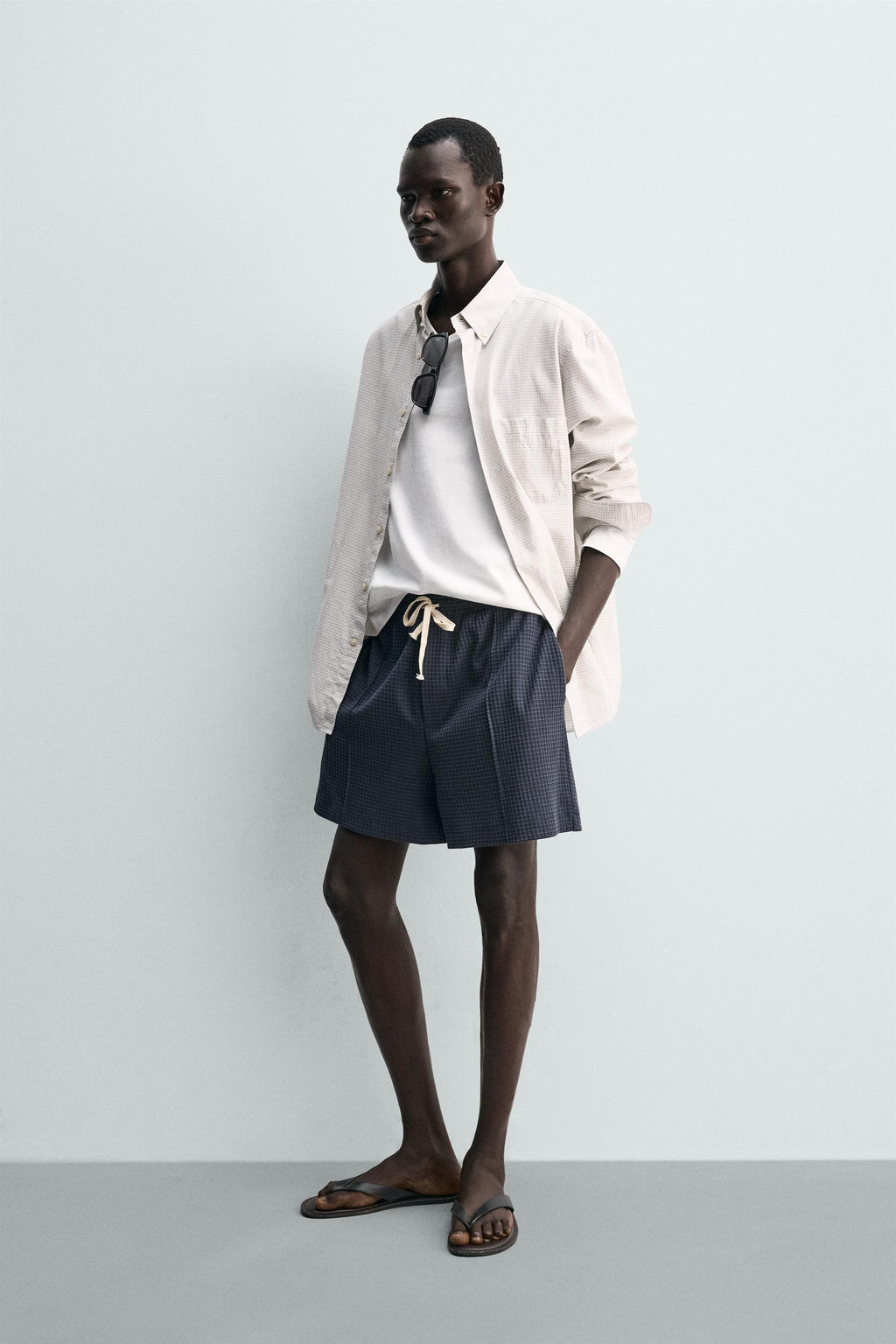 BERMUDA JOGGER ESTRUCTURA / Azul