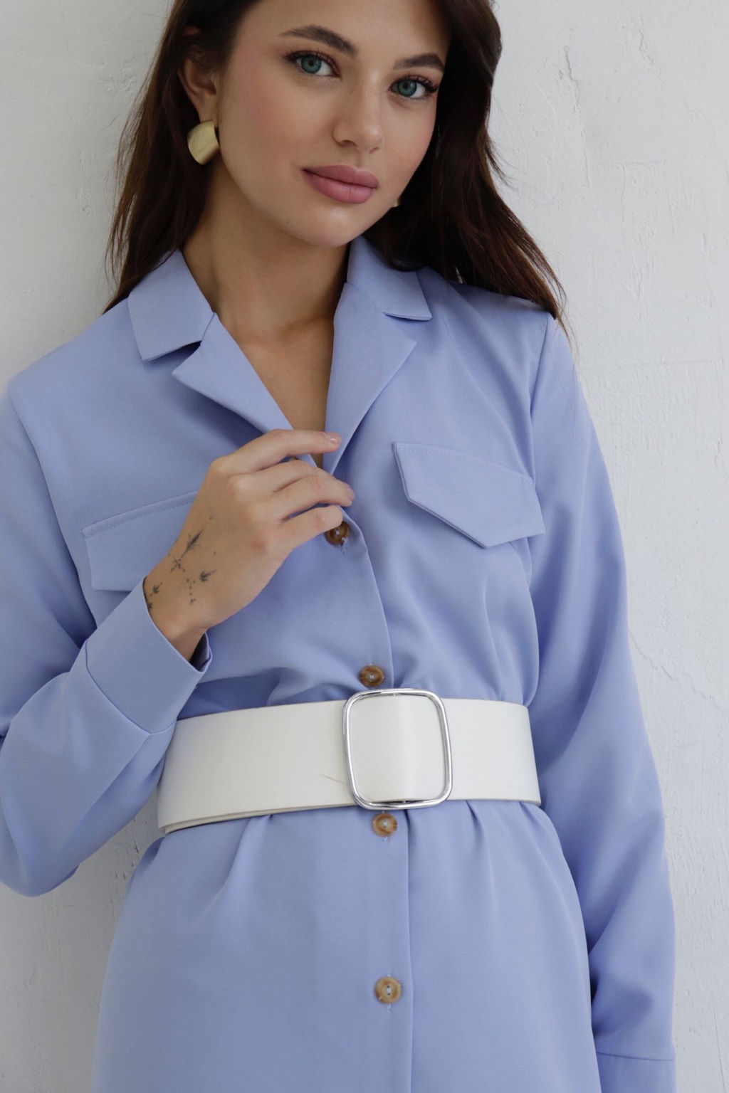 Платье-рубашка с английским воротником - Martichelli фото 85