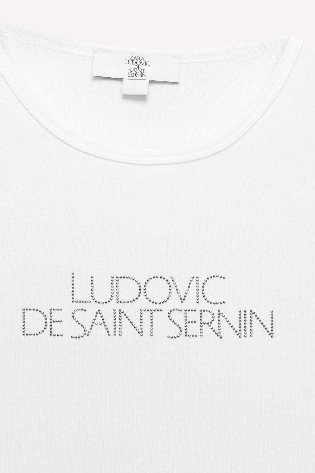 RHINESTONE LOGO T-SHIRT LUDOVIC DE SAINT SERNIN x ZARA  фото 3