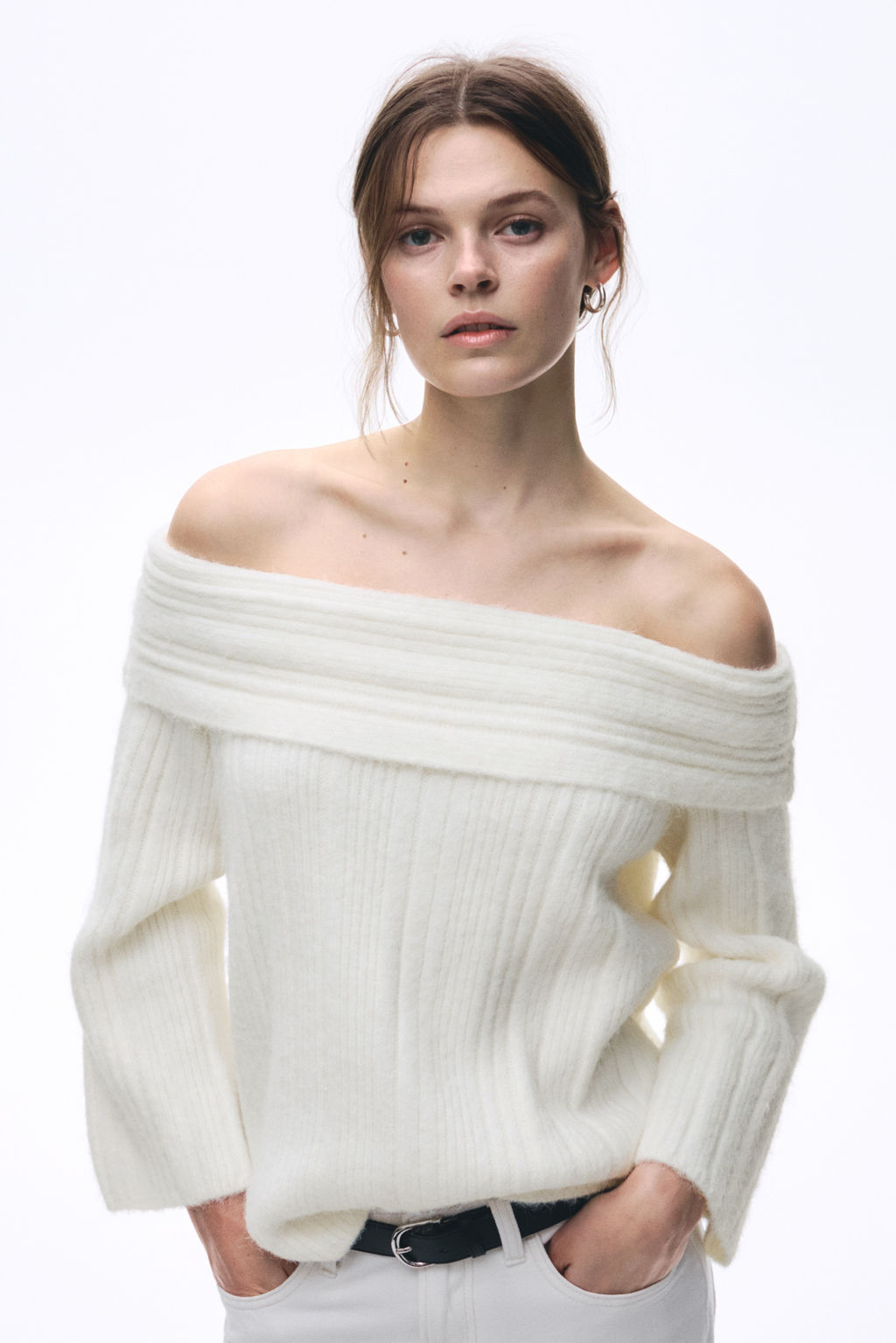 Jersey off-the-shoulder - H&m фото 3