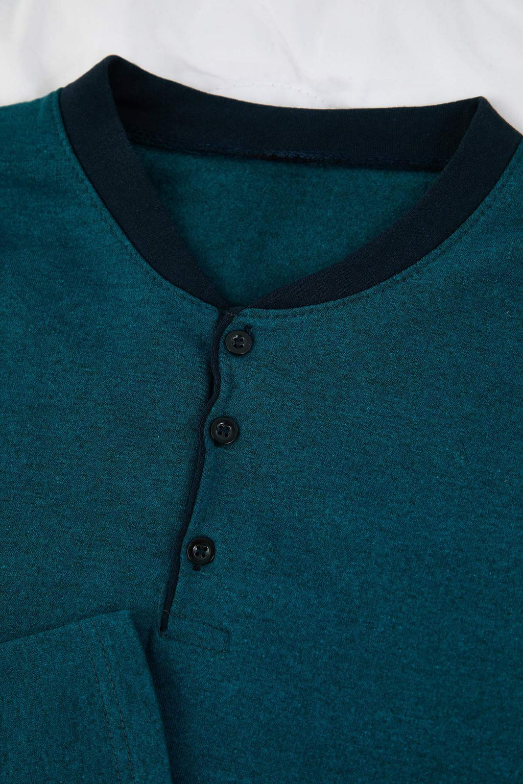 Petrol Regular Yakas? Dugmeli Orme Pijama Tak?m? TMNAW26PT00074 - Trendyolmilla фото 3