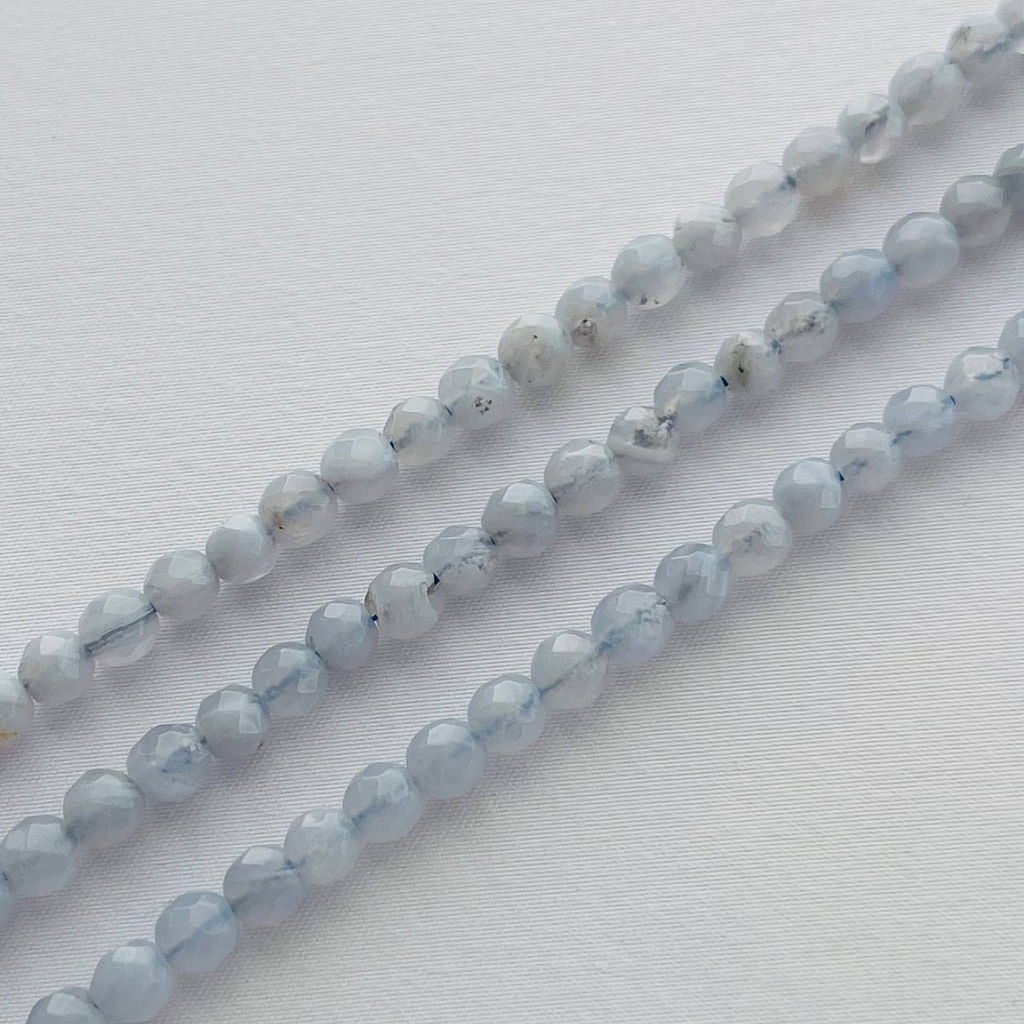 Бусины для украшений из голубого Агата