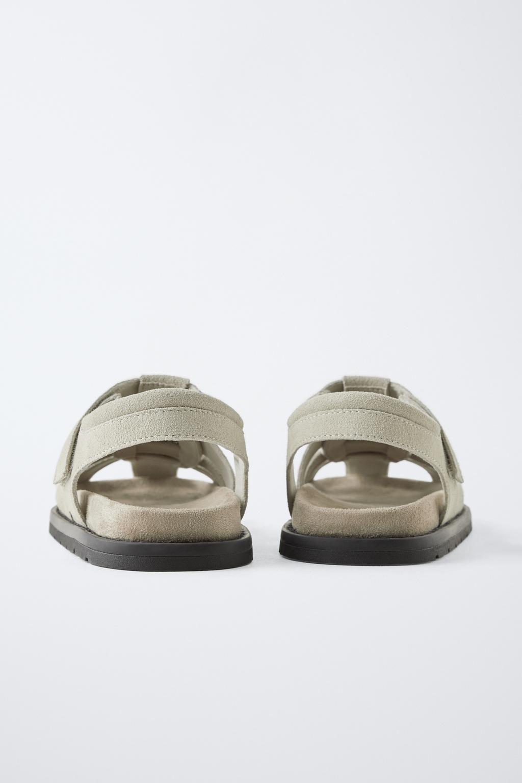 LEATHER CAGE SANDALS - Zara фото 4