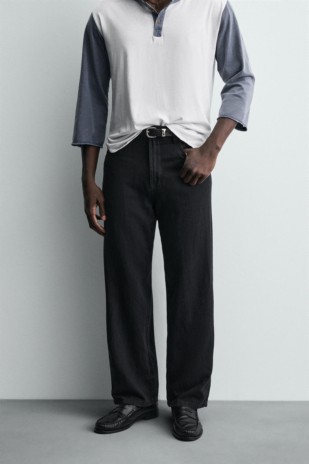 LIGHTWEIGHT LOOSE WIDE-LEG JEANS - Zara фото 2