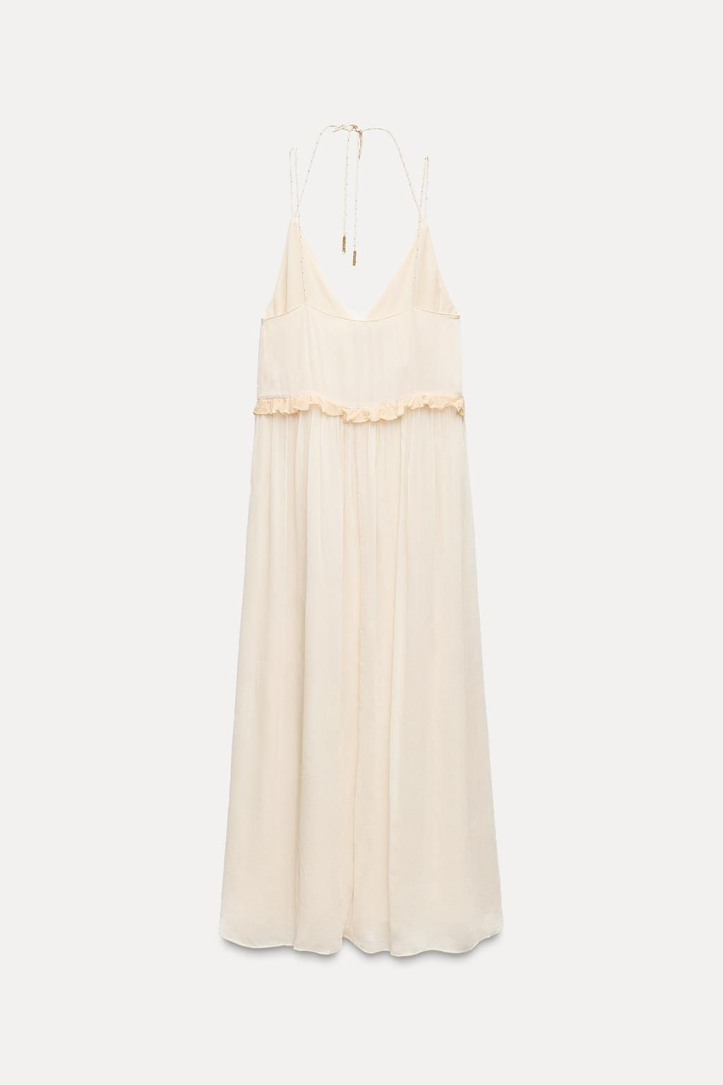 ZW COLLECTION CONTRAST MIDI DRESS - Zara фото 7