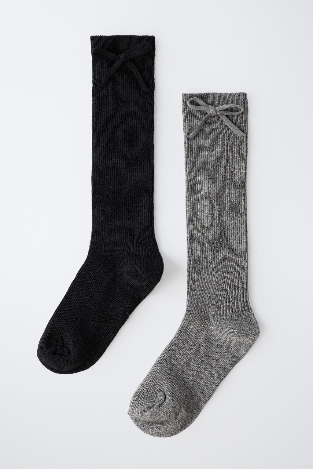 PACK DOS CALCETINES ALTOS LAZO / Negro - Zara фото 4