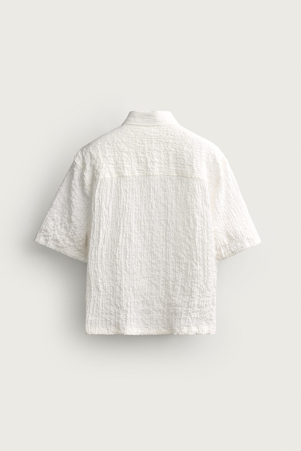 CAMISA RELAXED FIT RELIEVE / Blanco roto - Zara фото 8