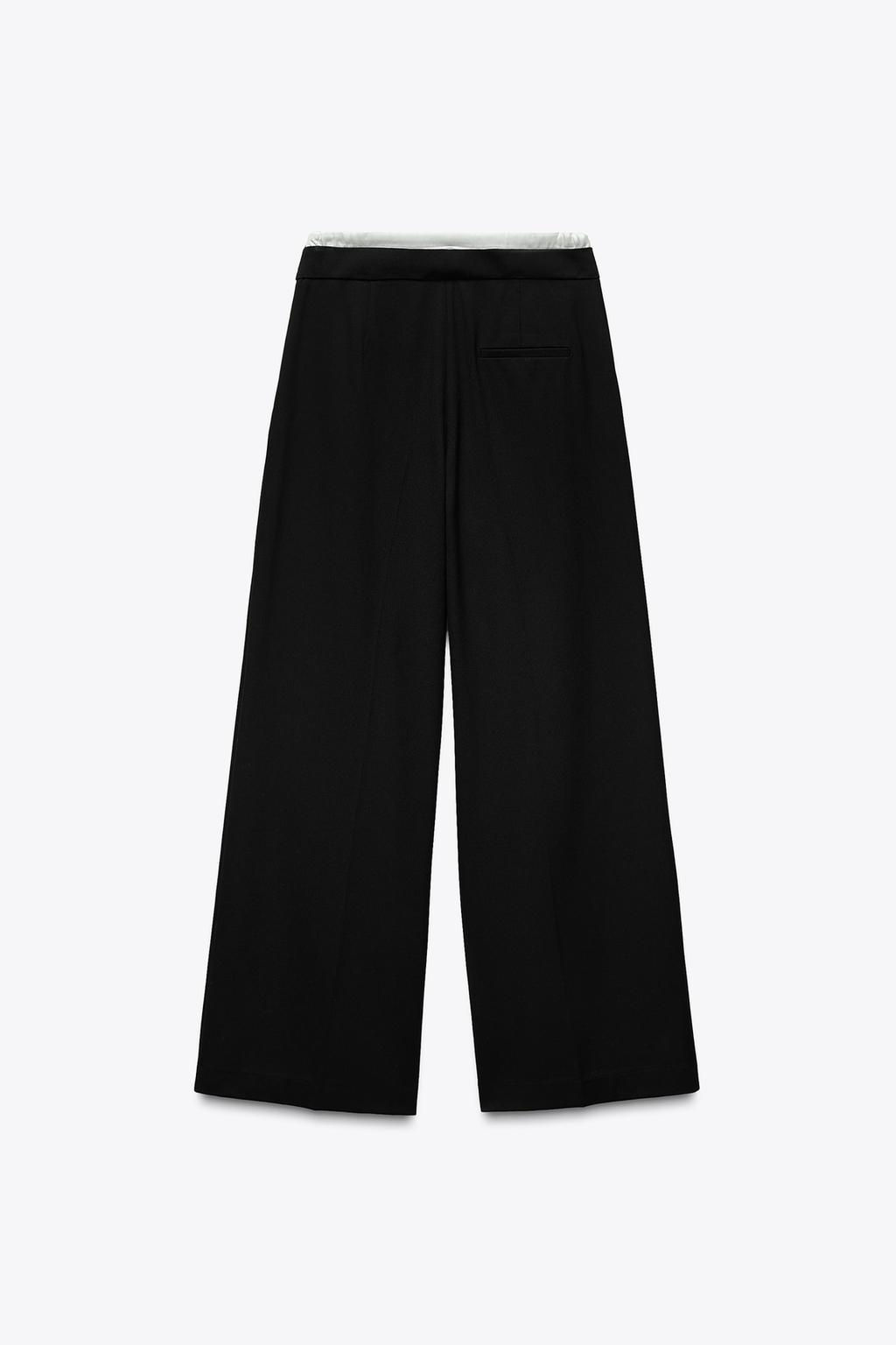 WIDE-LEG TROUSERS WITH DOUBLE WAISTBAND - Zara фото 31