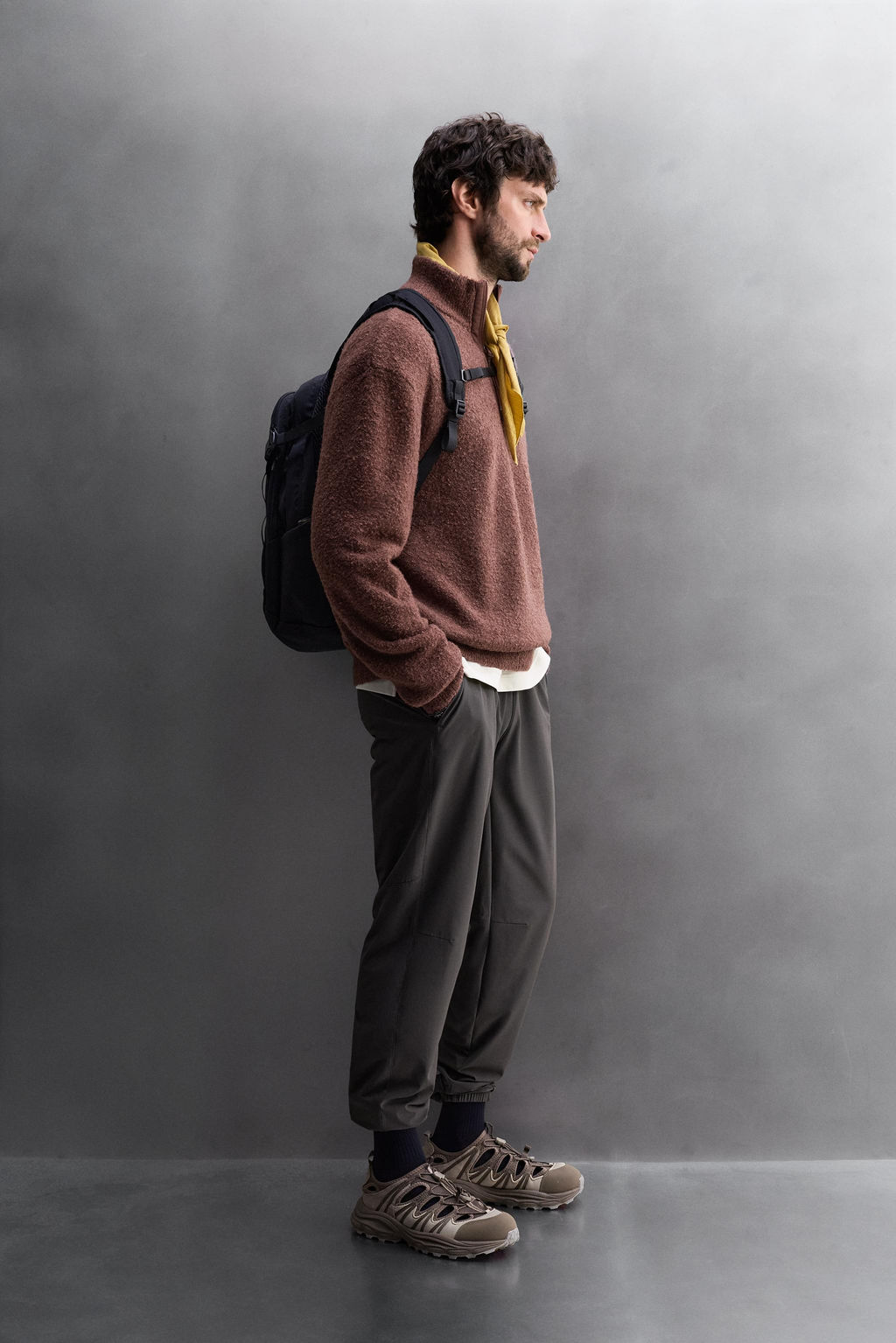 QUARTER-ZIP CONTRAST SWEATER - Zara фото 4