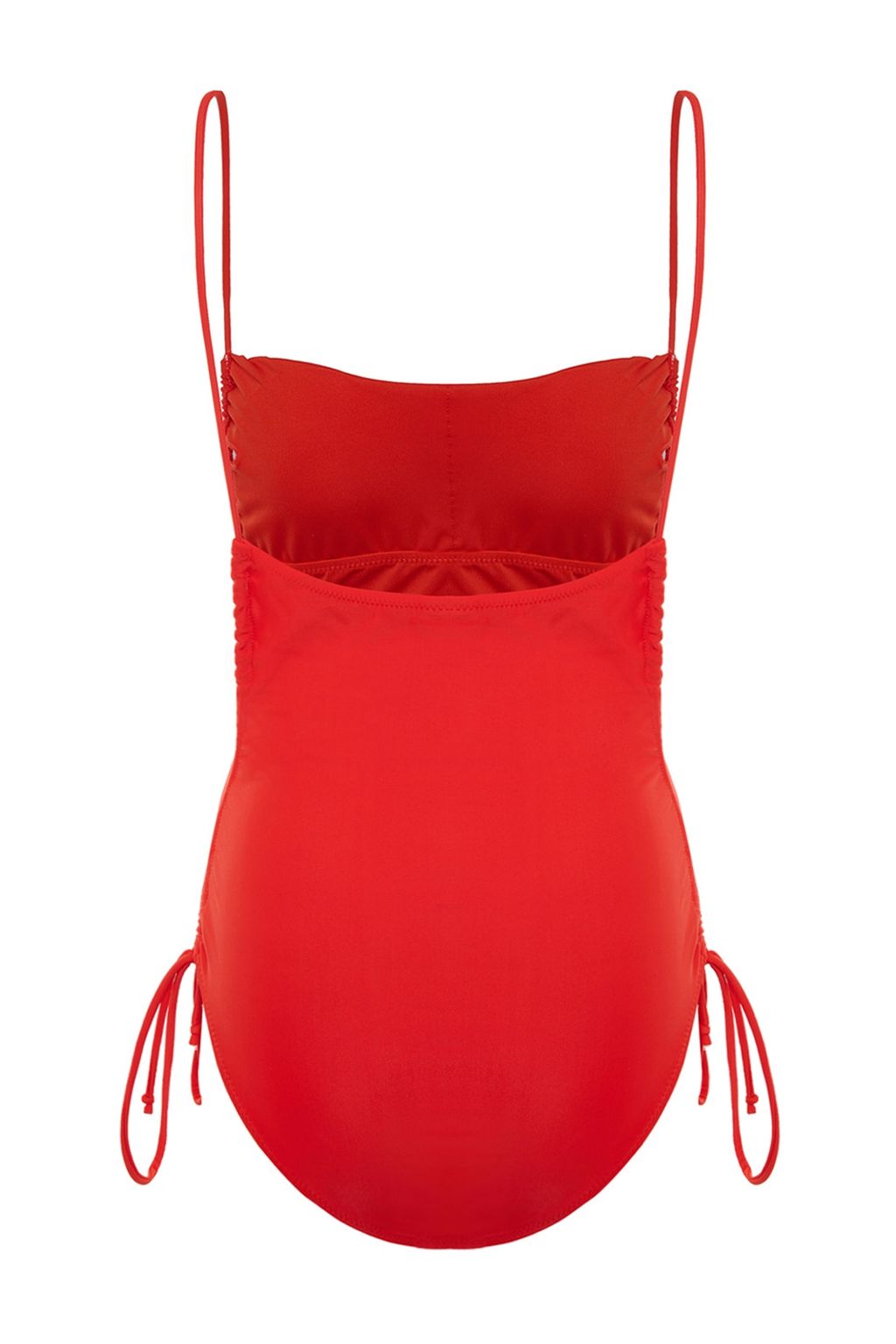 K?rm?z? Kare Yaka Drapeli High Leg Mayo TBESS23MA00231