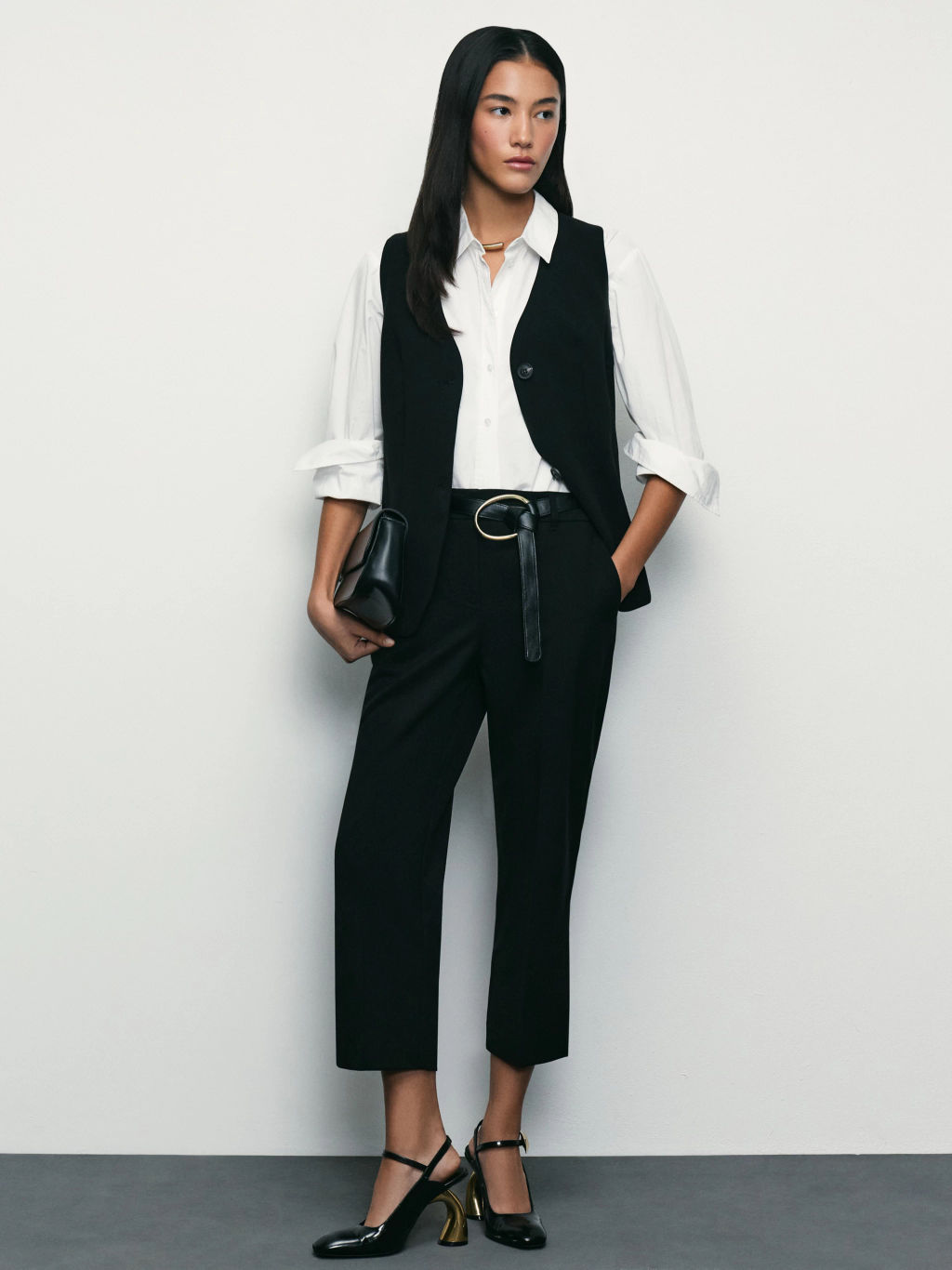 Укороченные брюки с вискозой в составе / Zarina