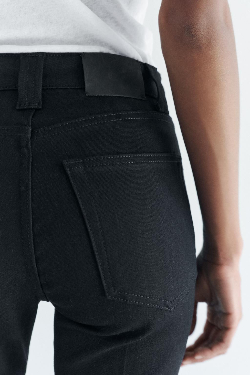 ZW COLLECTION BOOTCUT HIGH-WAIST CROPPED JEANS - Zara фото 14