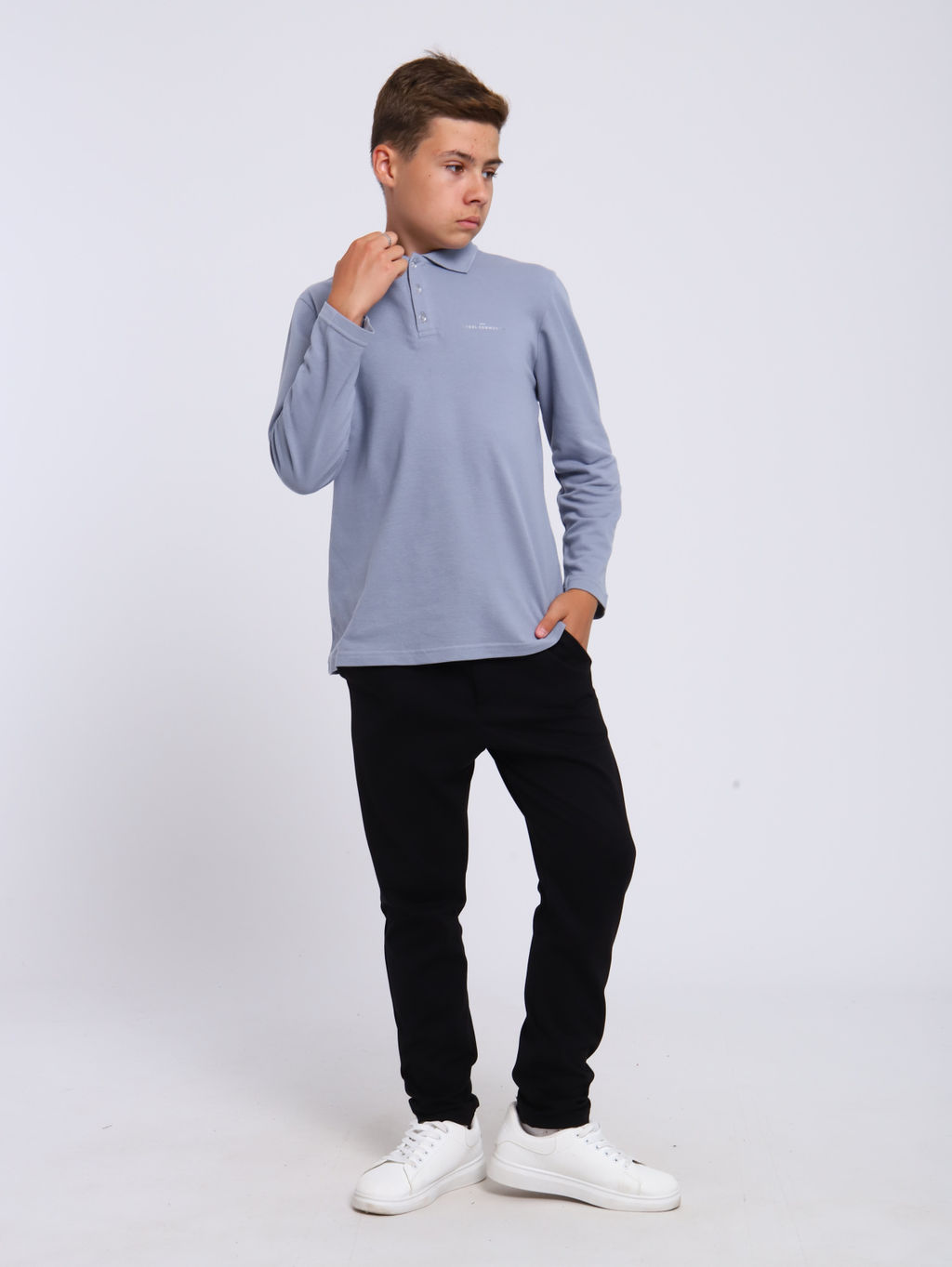 Ладошки / Рубашка-поло Василий белый  фото 32