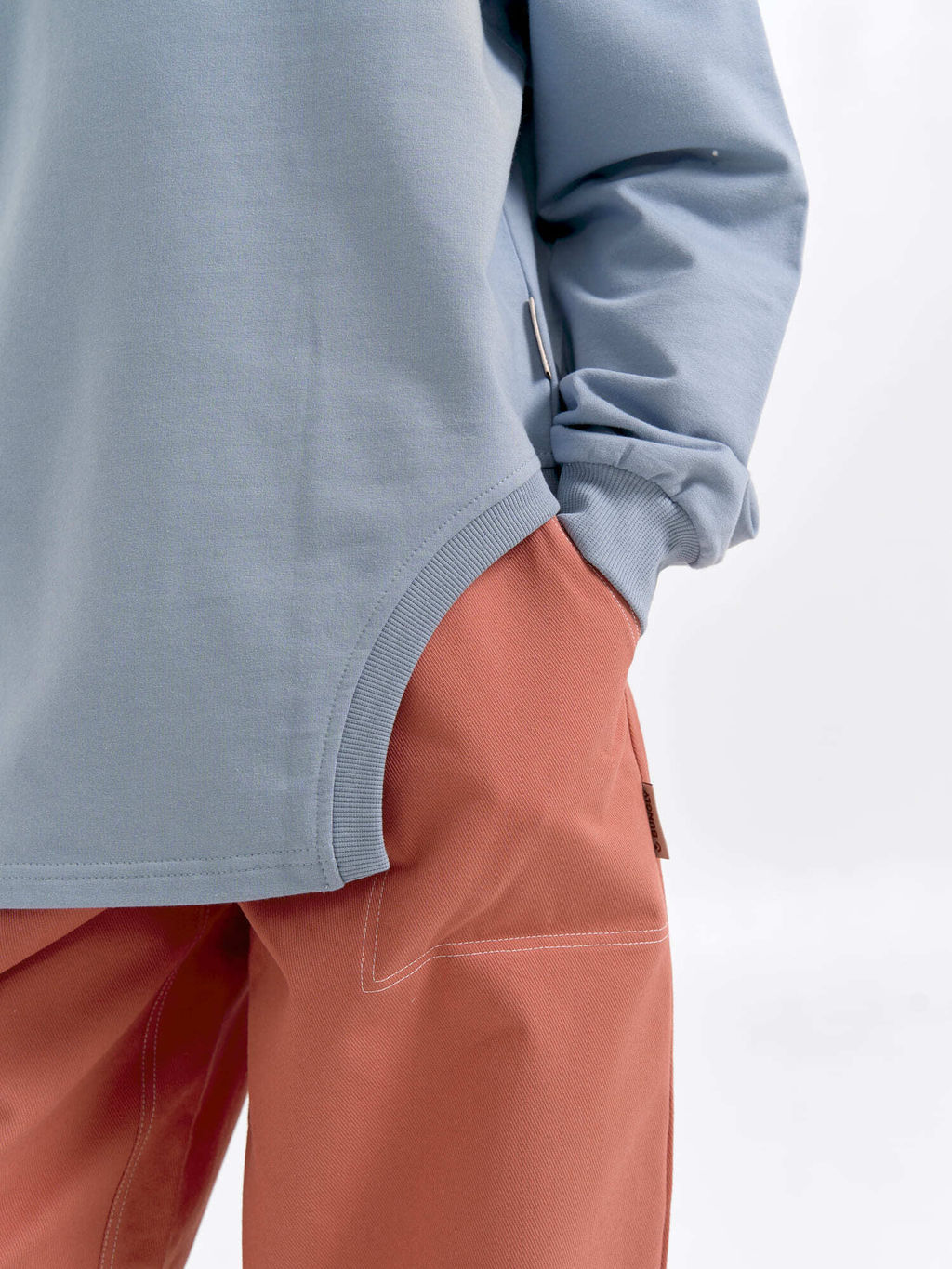 Свитшот облегченный Дымка с фигурным вырезом 7+ - Bungly фото 3