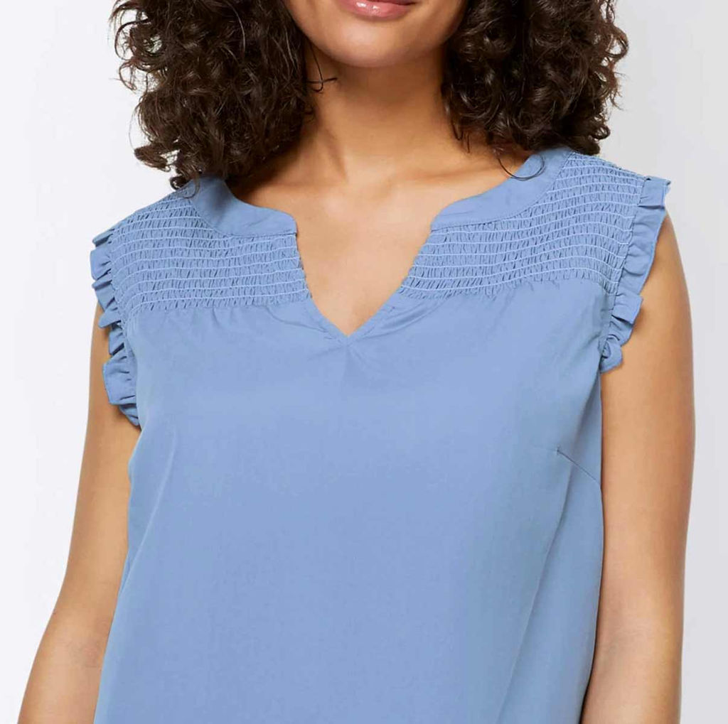 Топ, голубой - Linea tesini фото 6