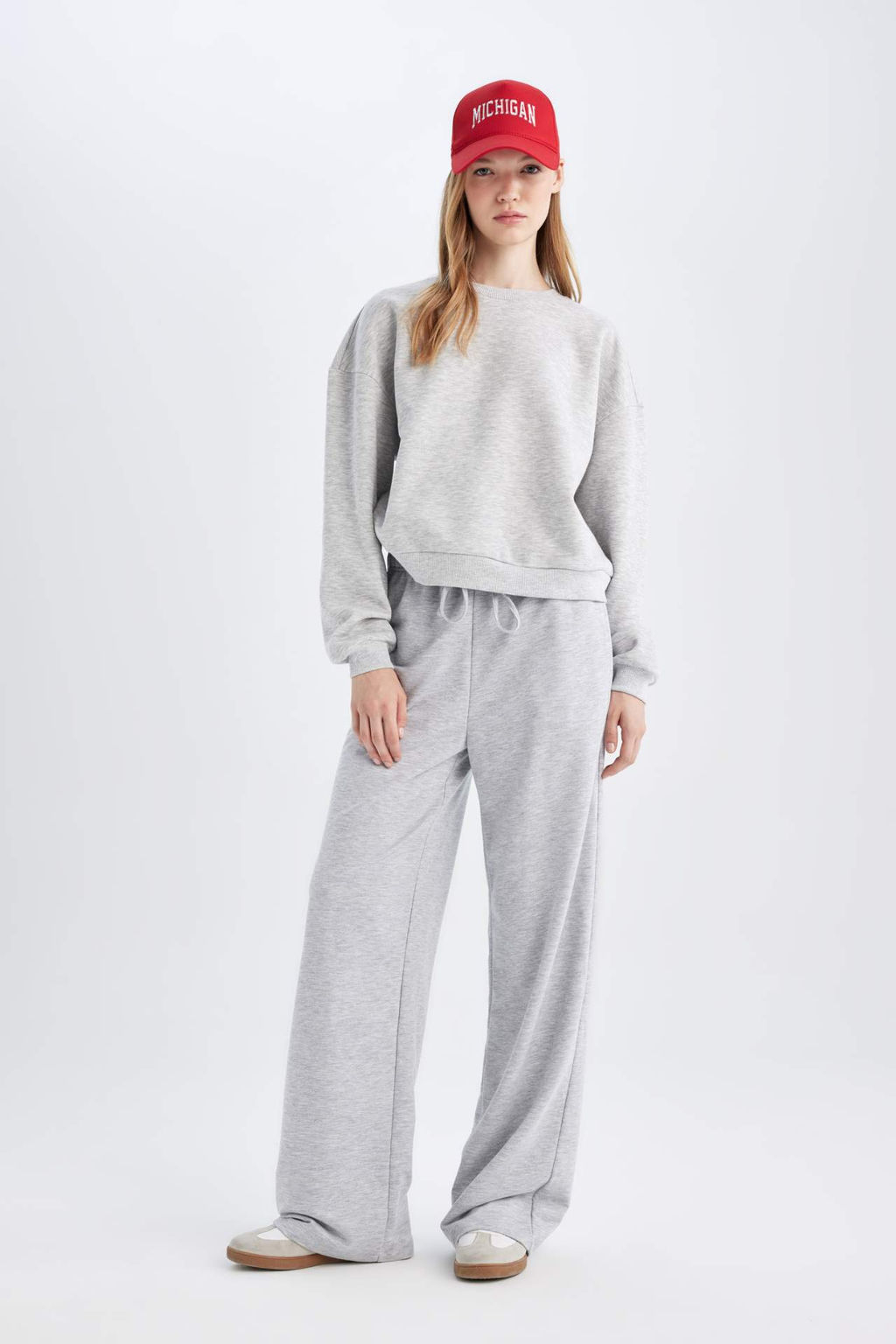 Straight Fit Beli Lastikli Esofman Alt? Uzun Boy Cepli Basic Duz - Defacto фото 2