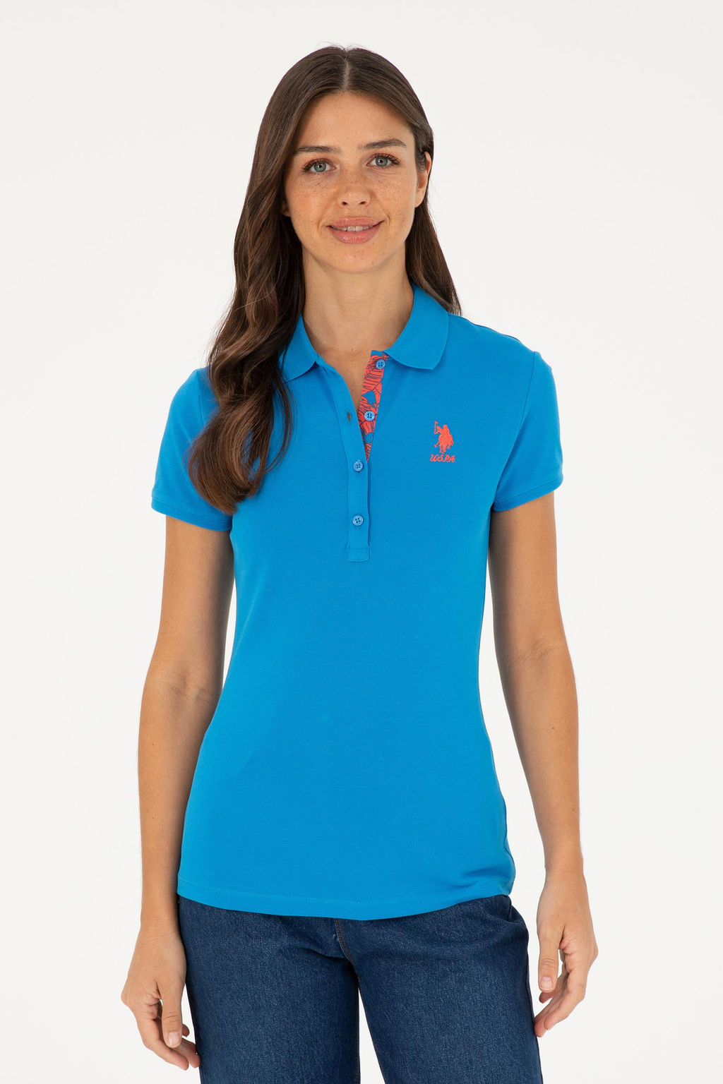 Kad_n Saks Basic Polo Yaka Ti__rt Sepette S_rpriz _ndirim - U.s. polo assn фото 8