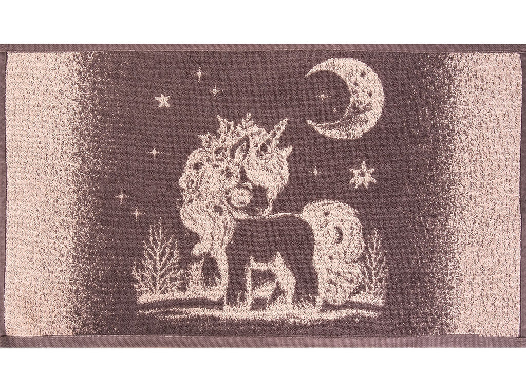 Полотенце махровое 6с104.411ж1 Волшебная ночь(т.с.мальв1) 67х40см