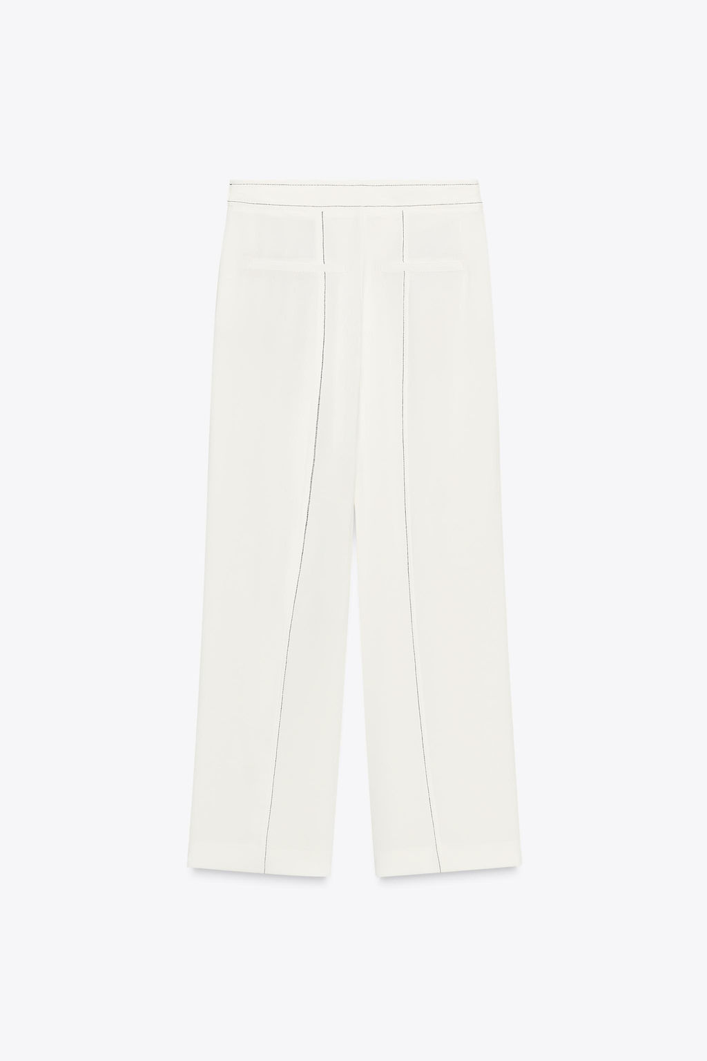 CONTRAST STITCHING TROUSERS WITH BELT LOOPS - Zara фото 7