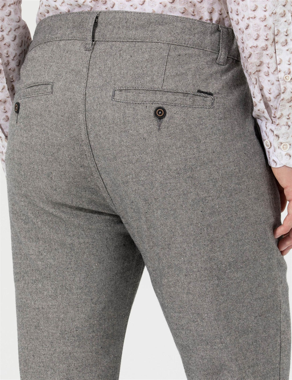 Gri Slim Fit Kanvas Pantolon - Pierre cardin фото 7
