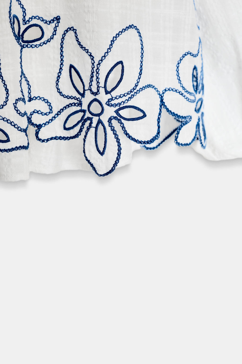 BLUSA BORDADOS FLORES / Crudo - Zara фото 10