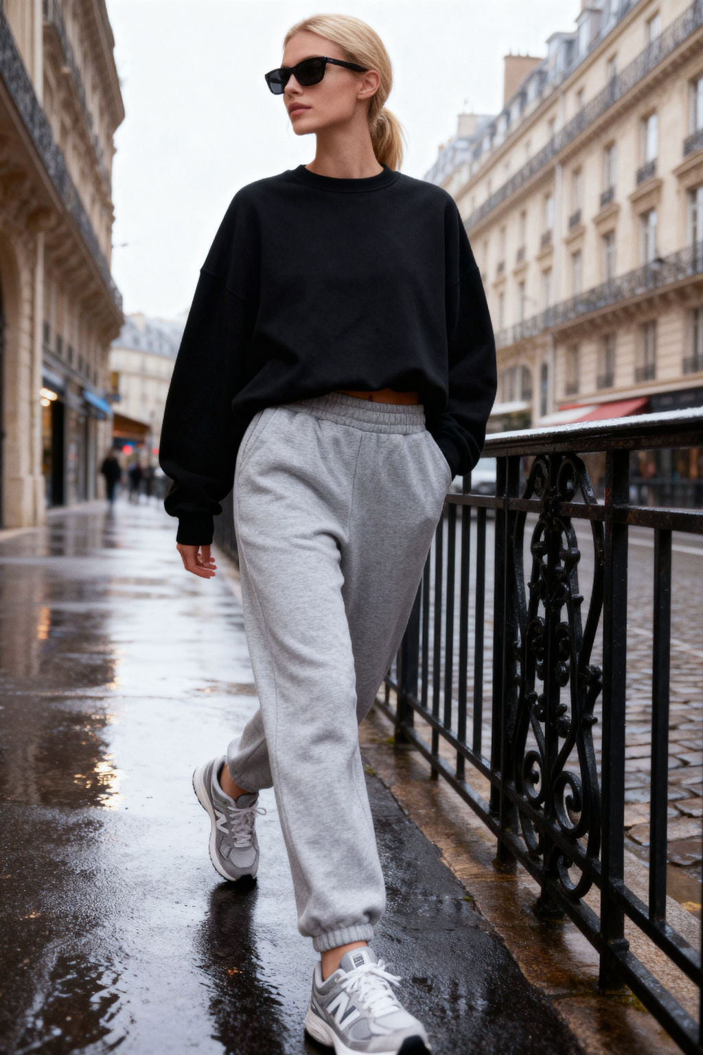 Lacivert Loose Jogger Kal?n Ici Polarl? Orme Esofman Alt? Pantolon TWOAW23EA00151 - Trendyolmilla фото 25