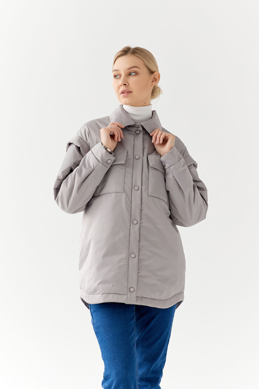 Куртка женская демисезонная 23983 (бежевый) - Kankan фото 22