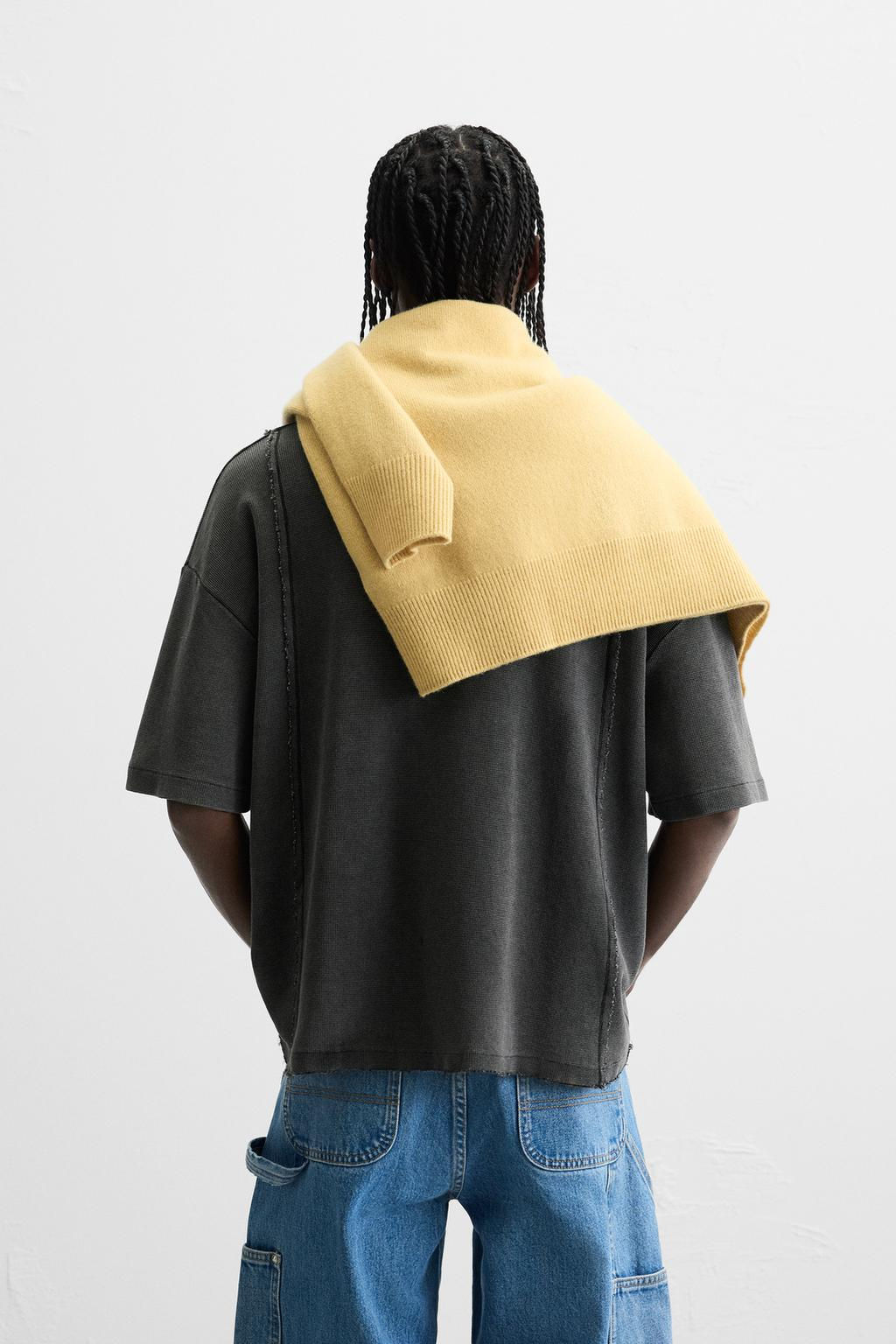 WASHED KNIT T-SHIRT - Zara фото 3
