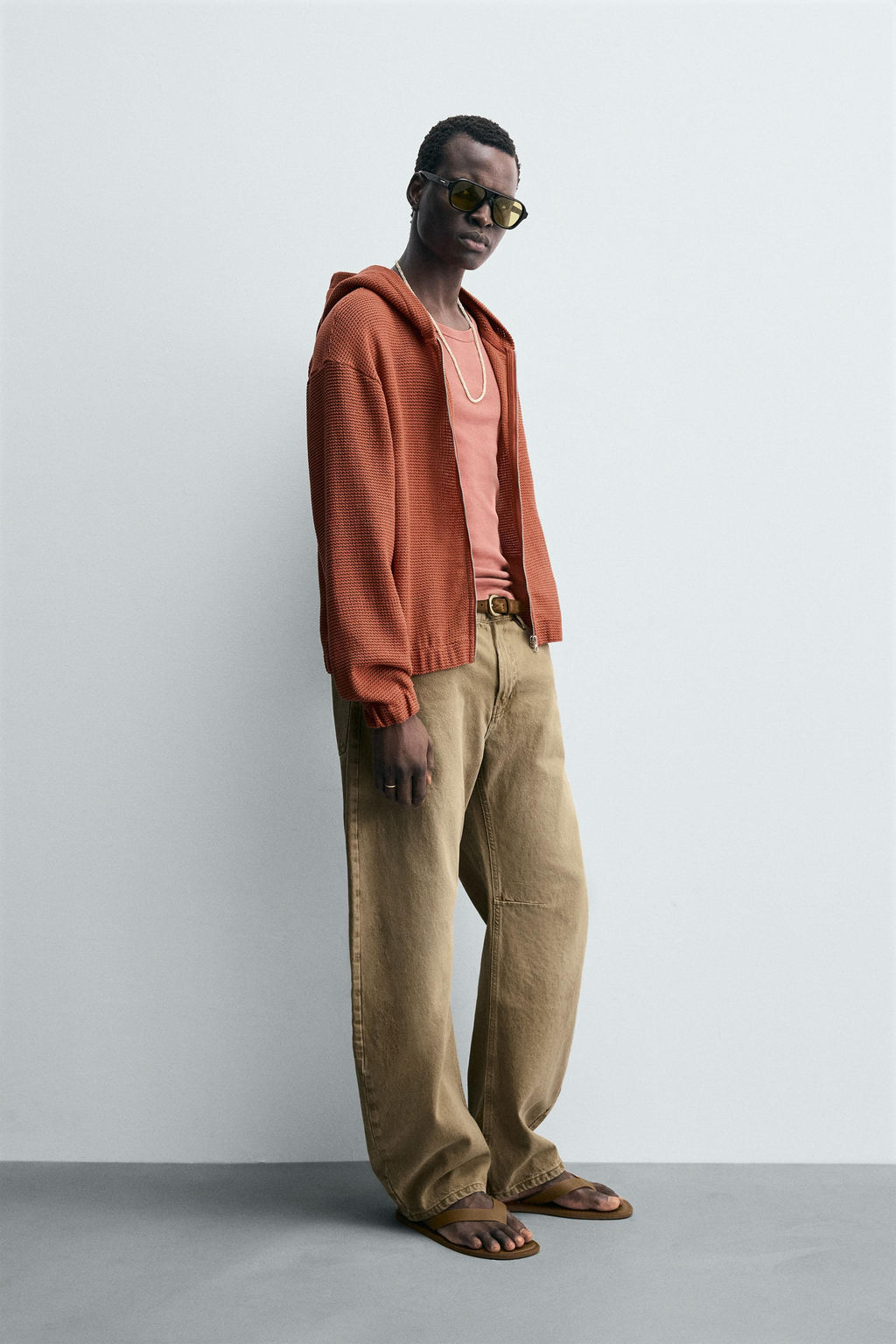 OPEN KNIT HOODIE - Zara фото 4