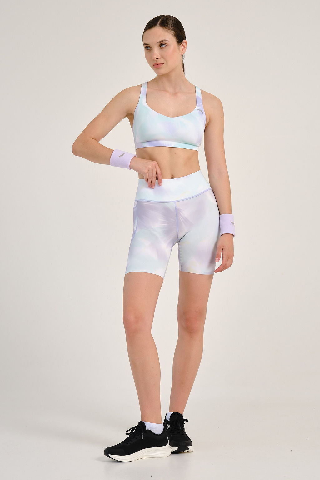 Шорты компрессионные Фиолетовый (Принт)