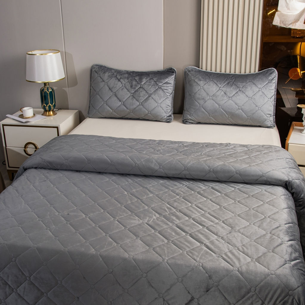 Велюровое покрывало ромб OVF043 240*260