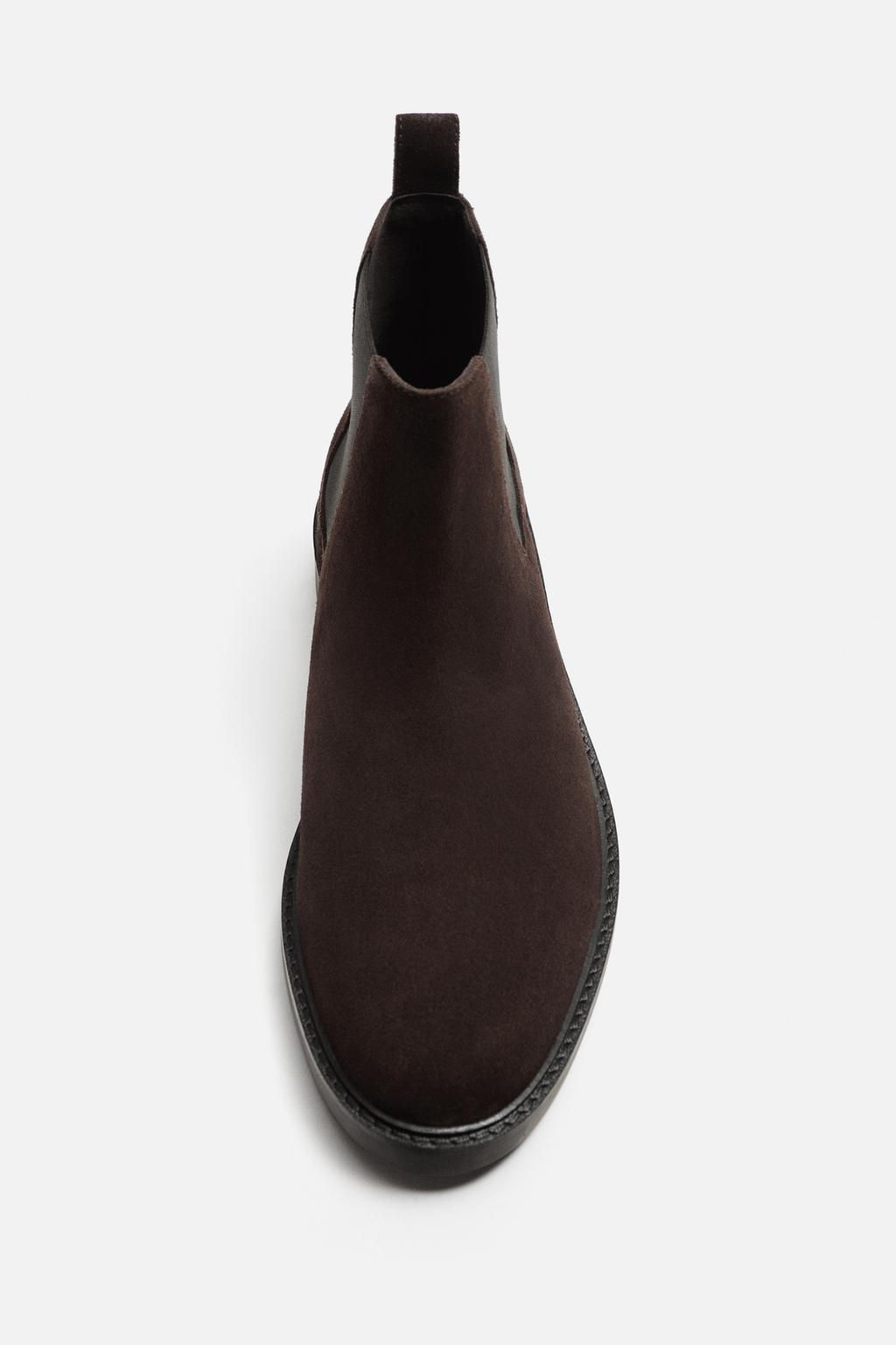 LEATHER CHELSEA BOOTS - Zara фото 7