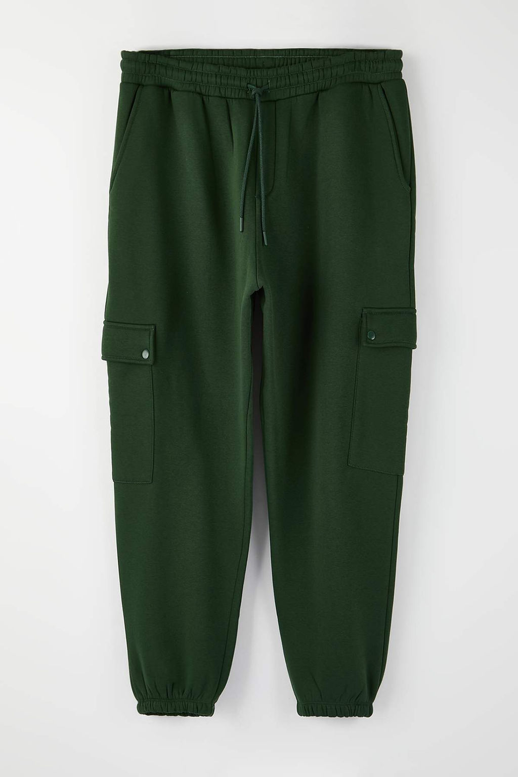 Buyuk Beden Siyah Oversize/Genis Kesim Kargo Cepli Kal?n Lastik Paca Esofman Alt? TMNAW25AJ00002 - Trendyolmilla фото 7