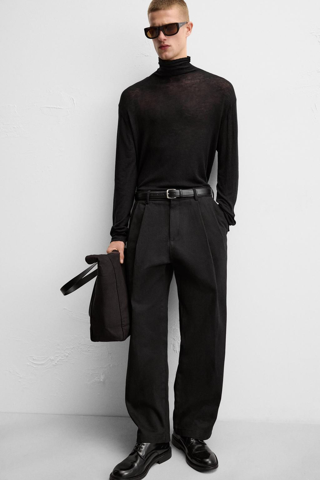 BALLOON-FIT PLEATED TROUSERS - Zara фото 16