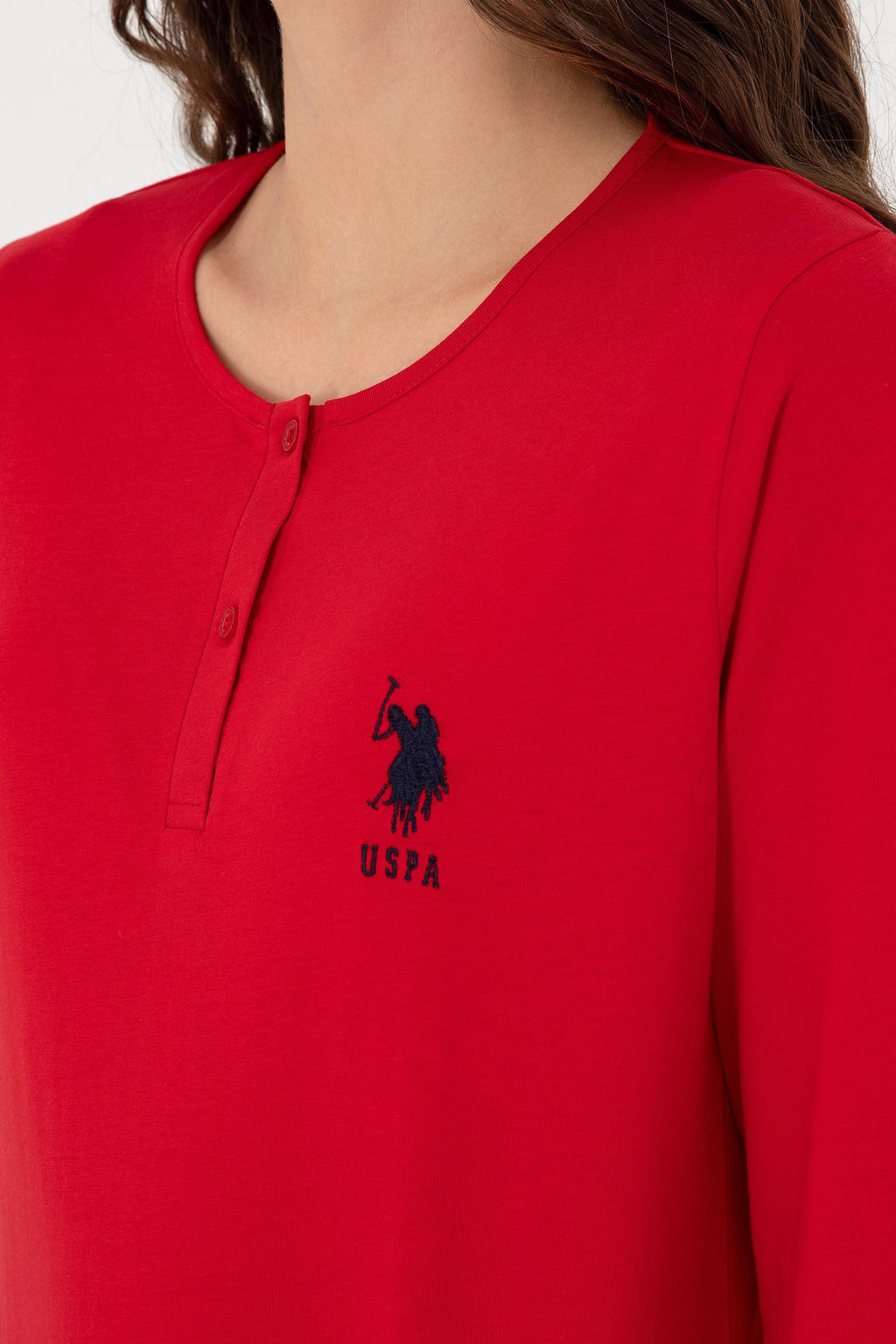 Женский красный пижамный комплект Неожиданная скидка в корзине - U.s. polo assn фото 6