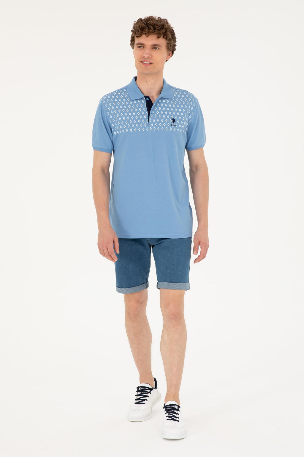 U. S. Polo Assn / Мужская темно-синяя футболка - U.s. polo assn фото 4