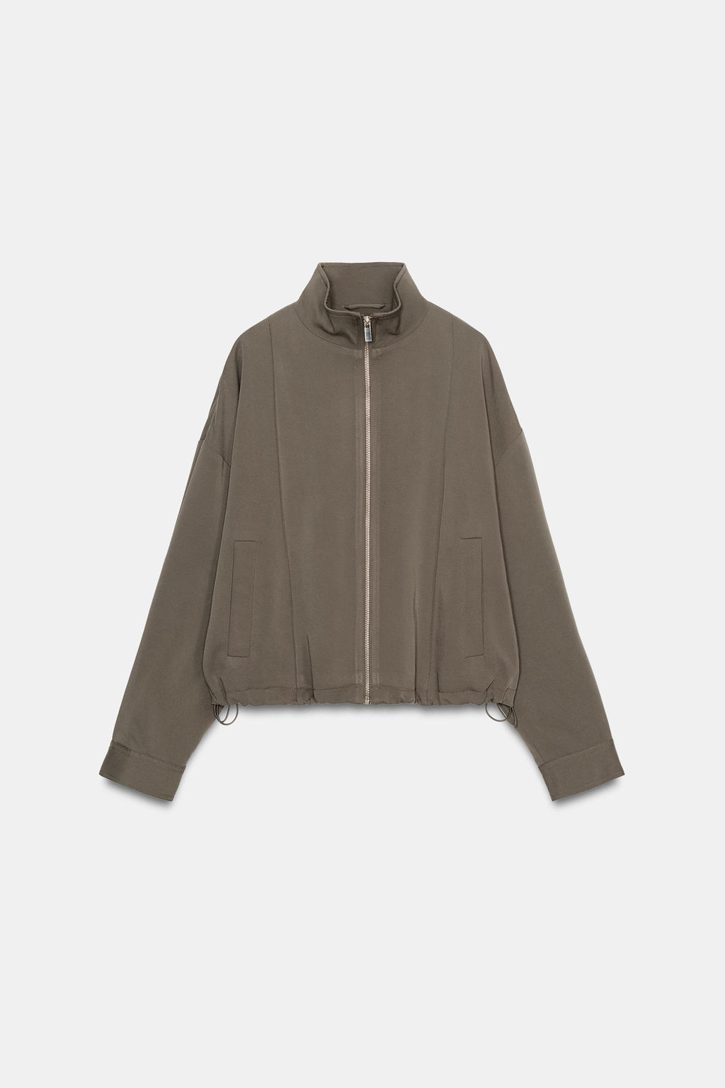 CAZADORA BOMBER CUELLO SUBIDO / Khaki - Zara фото 5