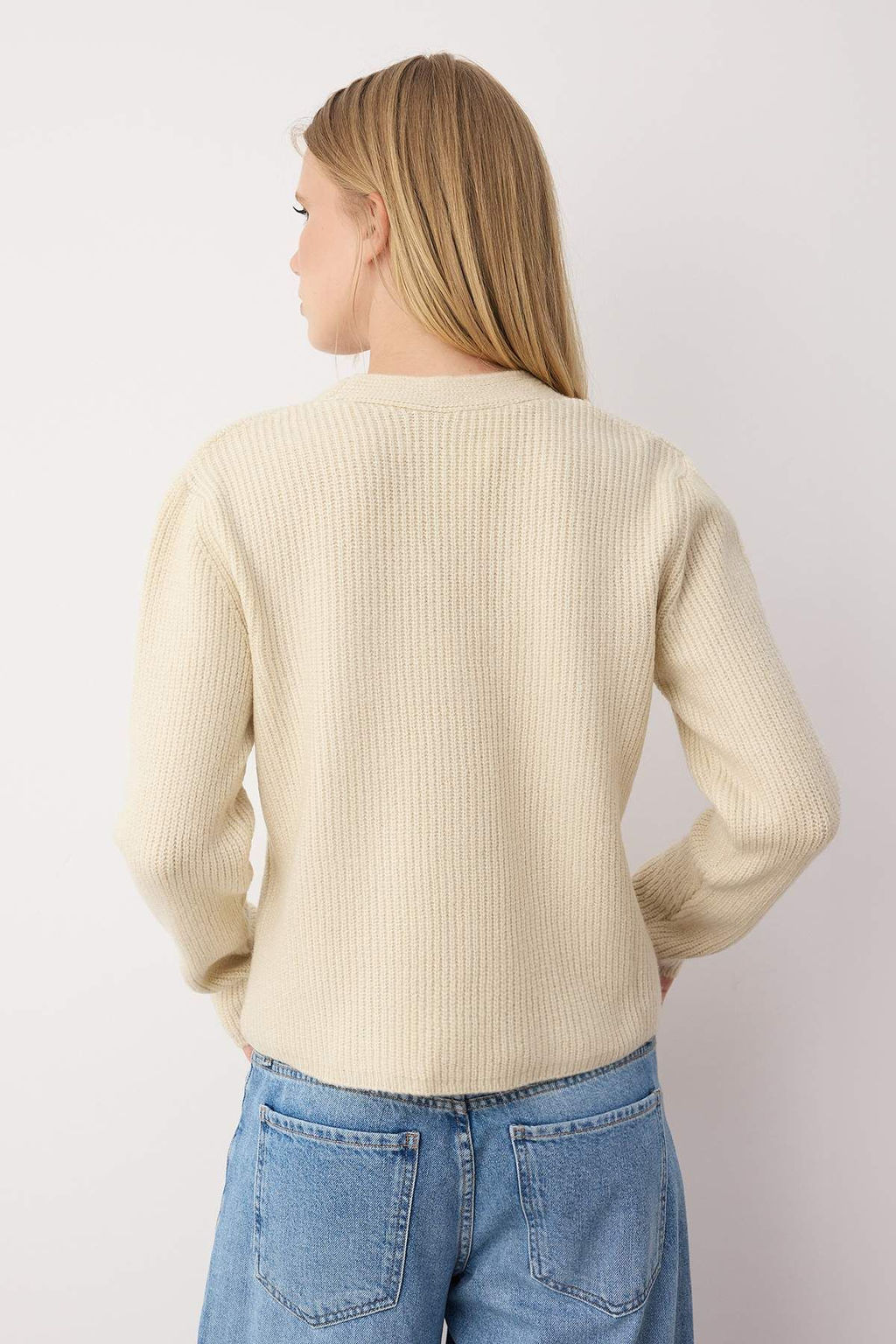 Tas Sal Detayl? Yumusak Dokulu Genis Kal?p Triko H?rka TWOAW26HI00112 - Trendyolmilla фото 4