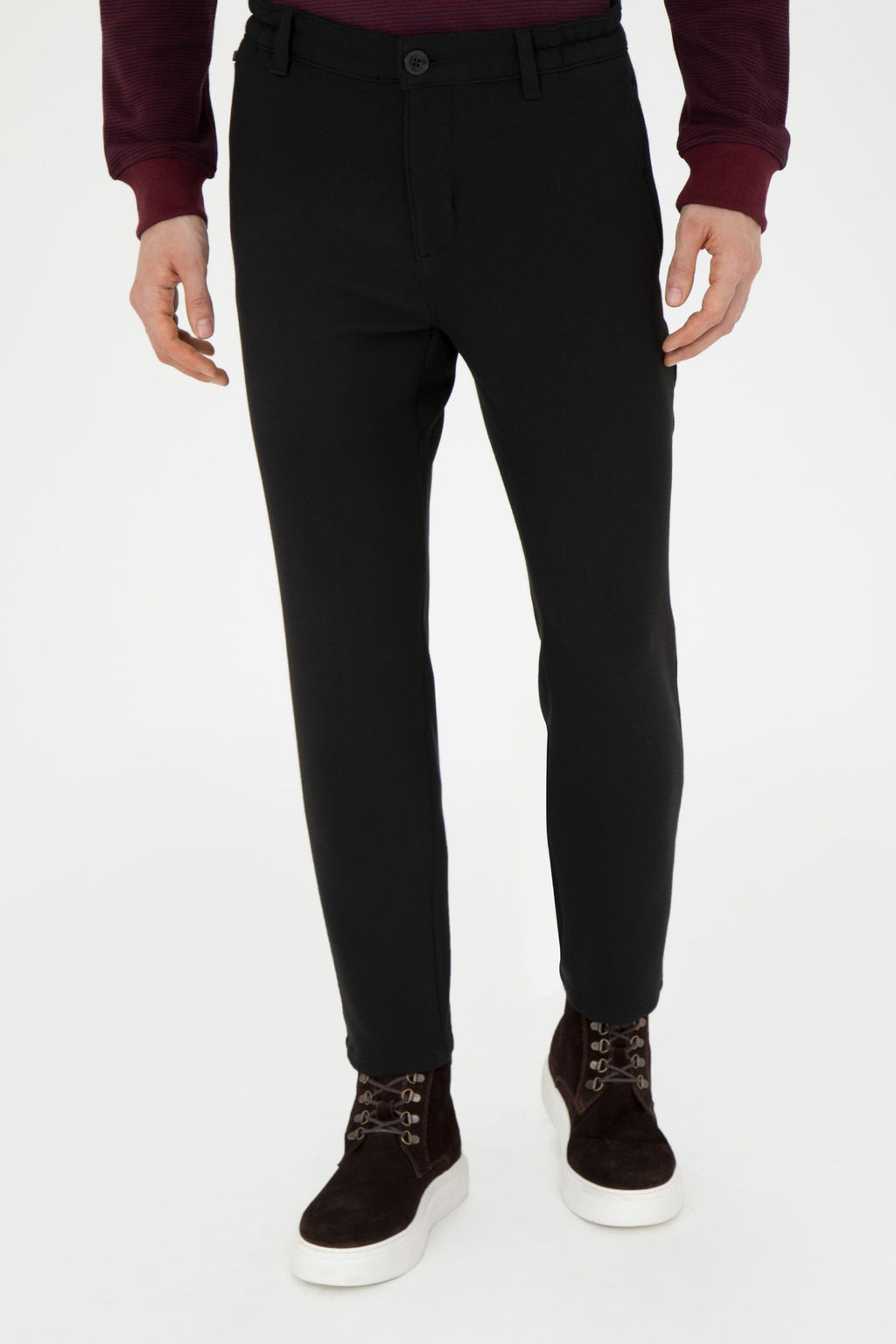 U. S. Polo Assn / Мужские черные брюки из плотной ткани - U.s. polo assn фото 9