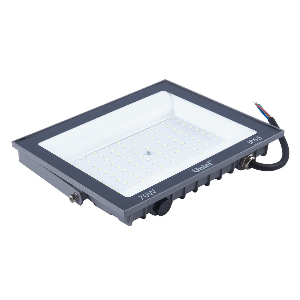 ULF-F23-70W/6500K IP65 160-240V GREY Прожектор светодиодный. Дневной свет (6500K). Корпус серый. TM Uniel