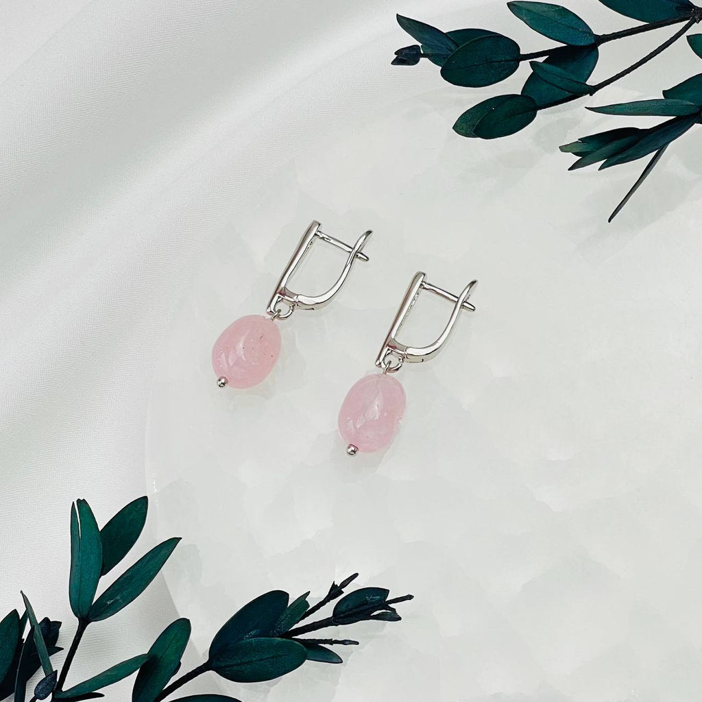 Серьги из Морганита