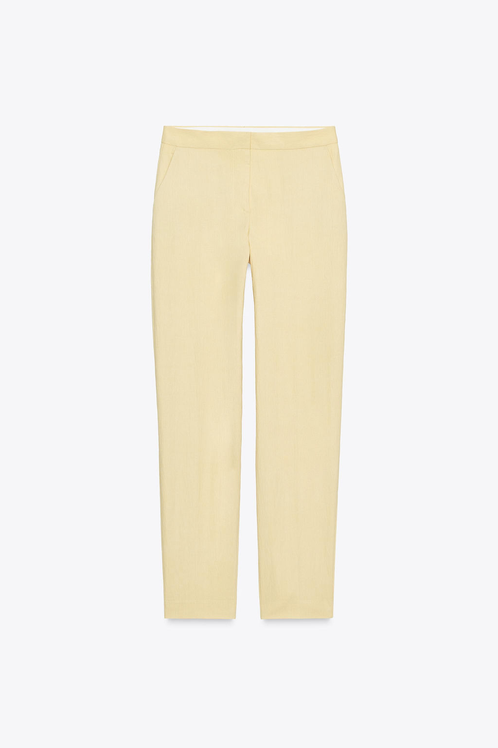 TEXTURED STRAIGHT-LEG TROUSERS - Zara фото 6