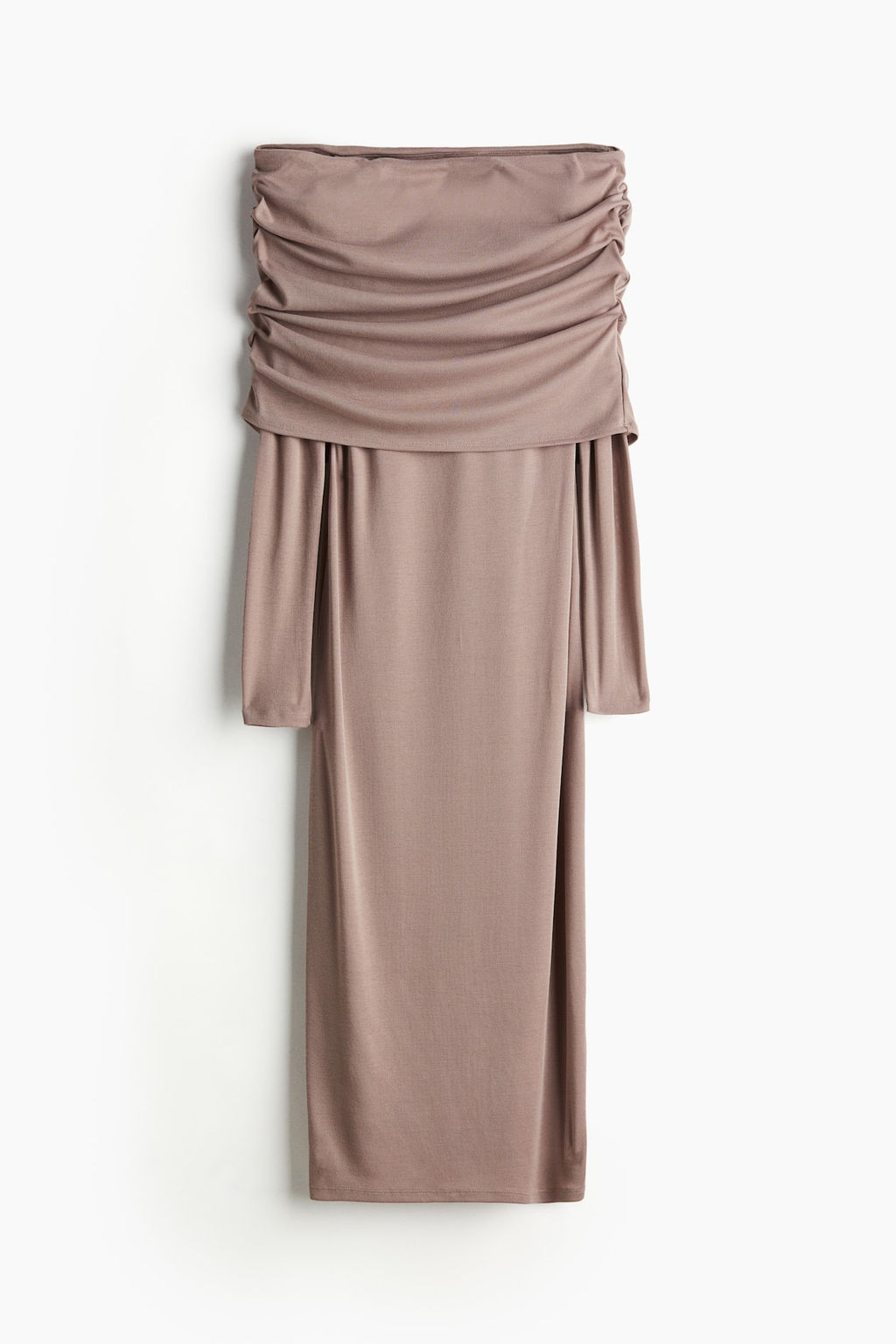 Vestido off-the-shoulder con escote vuelto - H&m фото 6