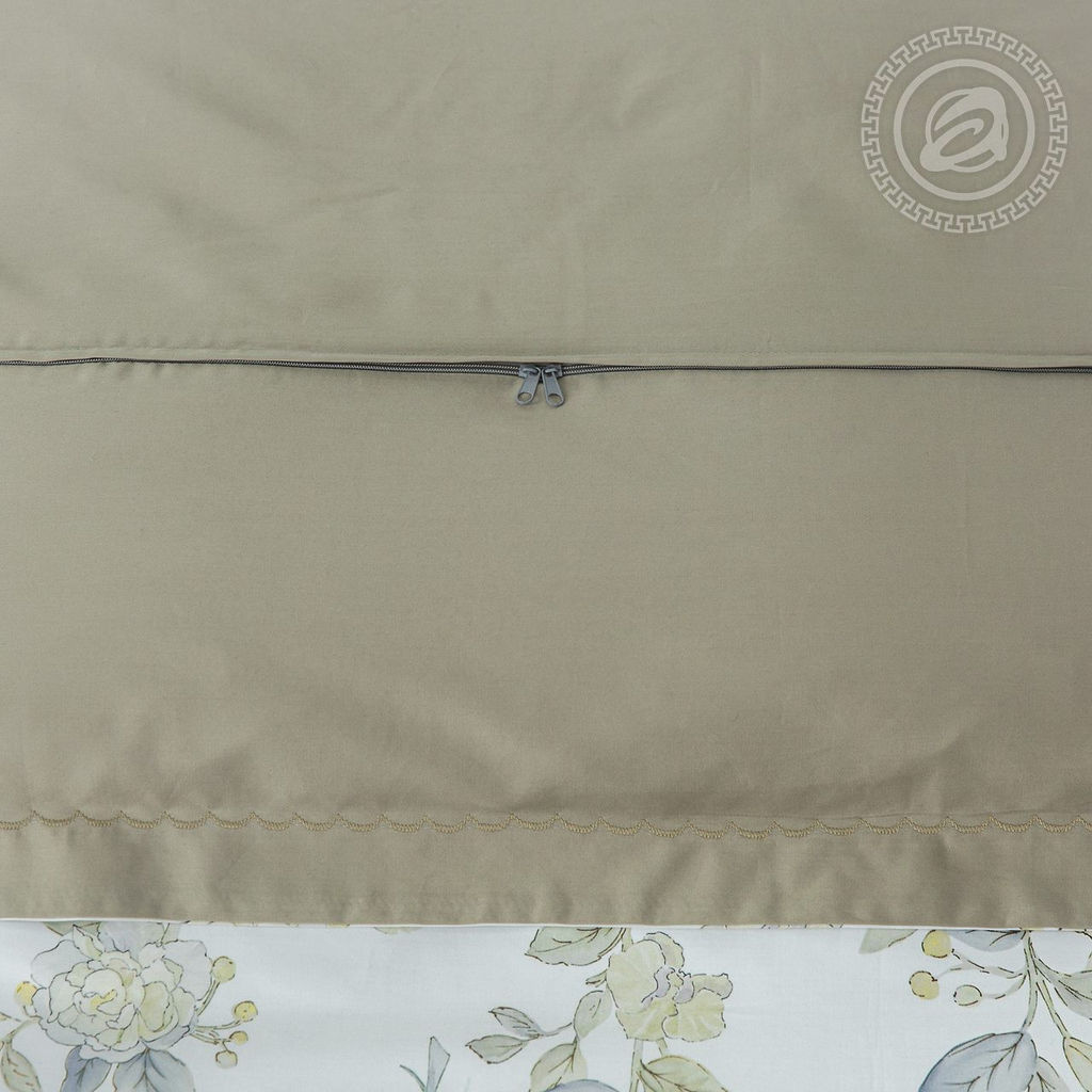 Постельное белье Селина (мако-сатин) 2 сп. с Евро/Пододеяльник (молния, ушки): 1 шт.- 215*175; Простыня: 1 шт.- 240*240; Наволочка (молния, ушки): 2 шт.- 70*70; Наволочка (молния, ушки): 2 шт.- 50*70 Мако - сатин - Арт элегант фото 7